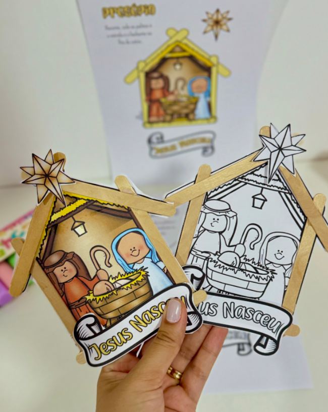 Atividade Presépio de Palitos – Celebrando o Natal com Criatividade!