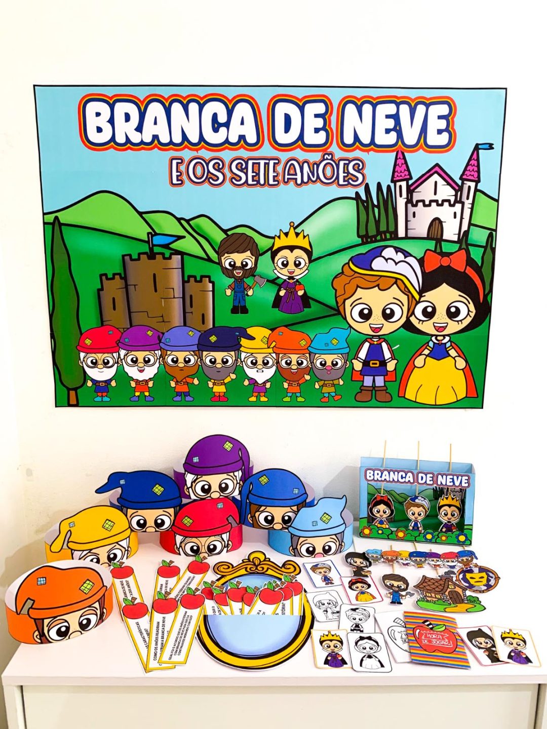 Kit Branca de Neve e os Sete Anões