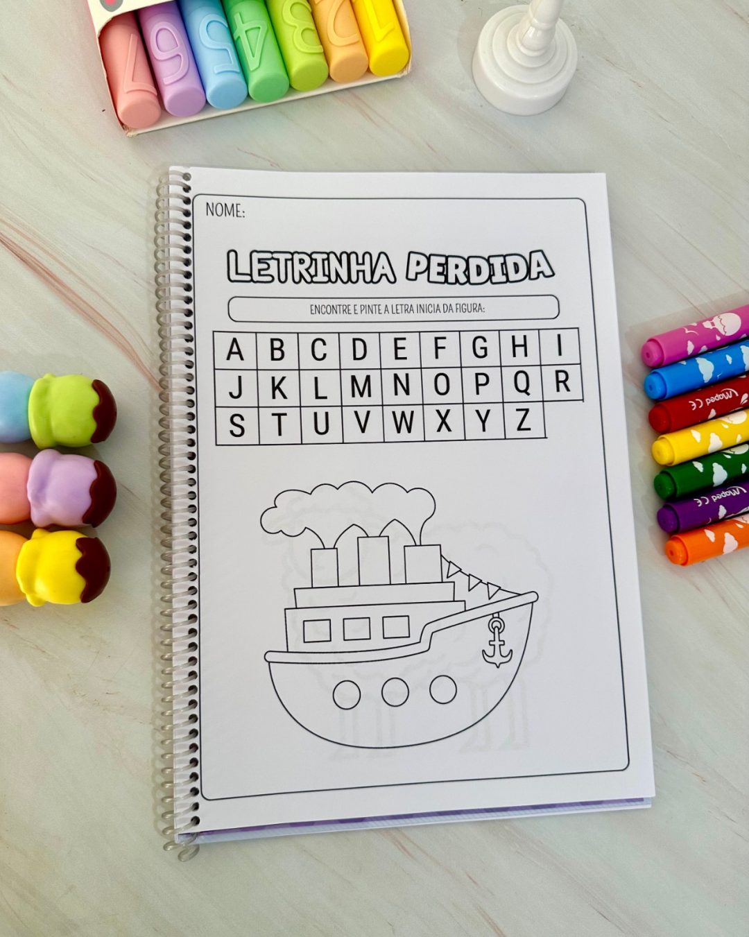 Letrinha Perdida – Caça-Letras Lúdico para Educação Especial - Imagem 2