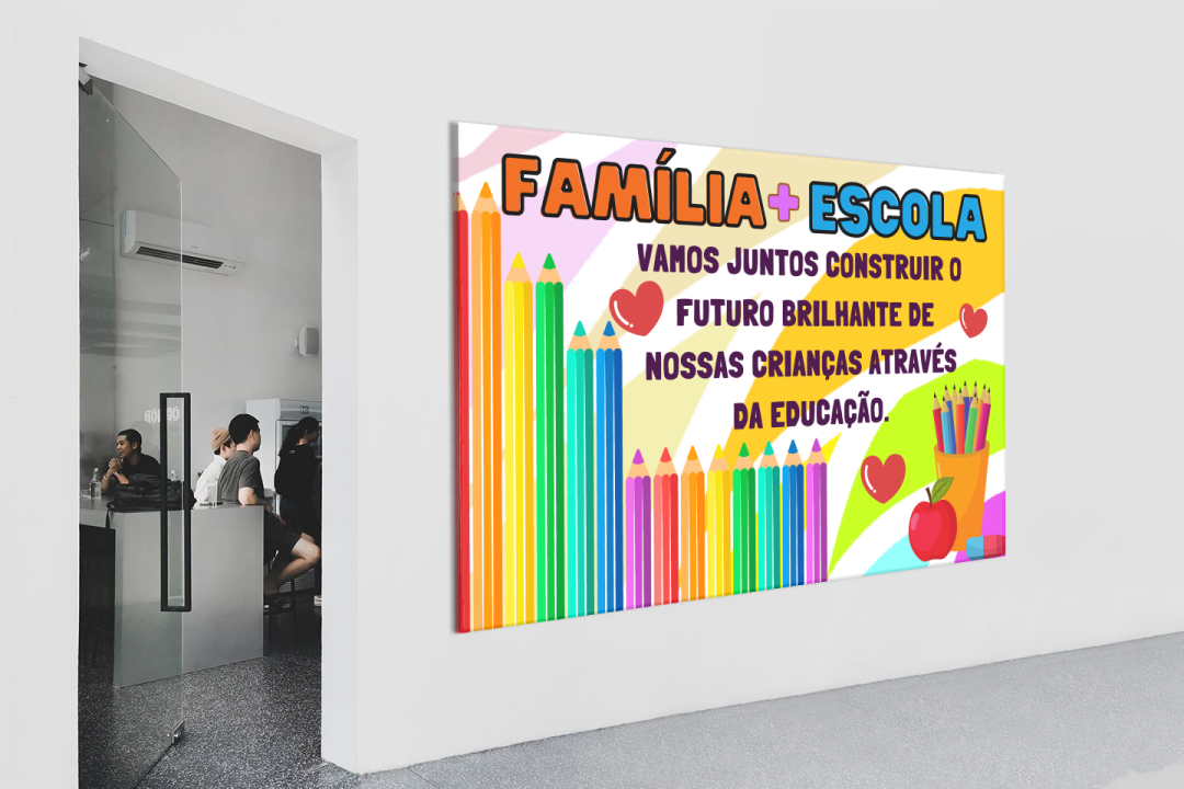Painel Reunião de Pais com Estilo e Acolhimento! Alta Qualidade - Imagem 2