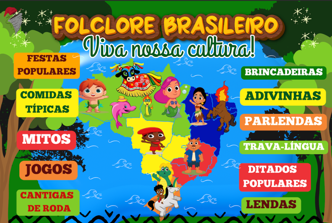 Kit Painel Folclore Brasileiro