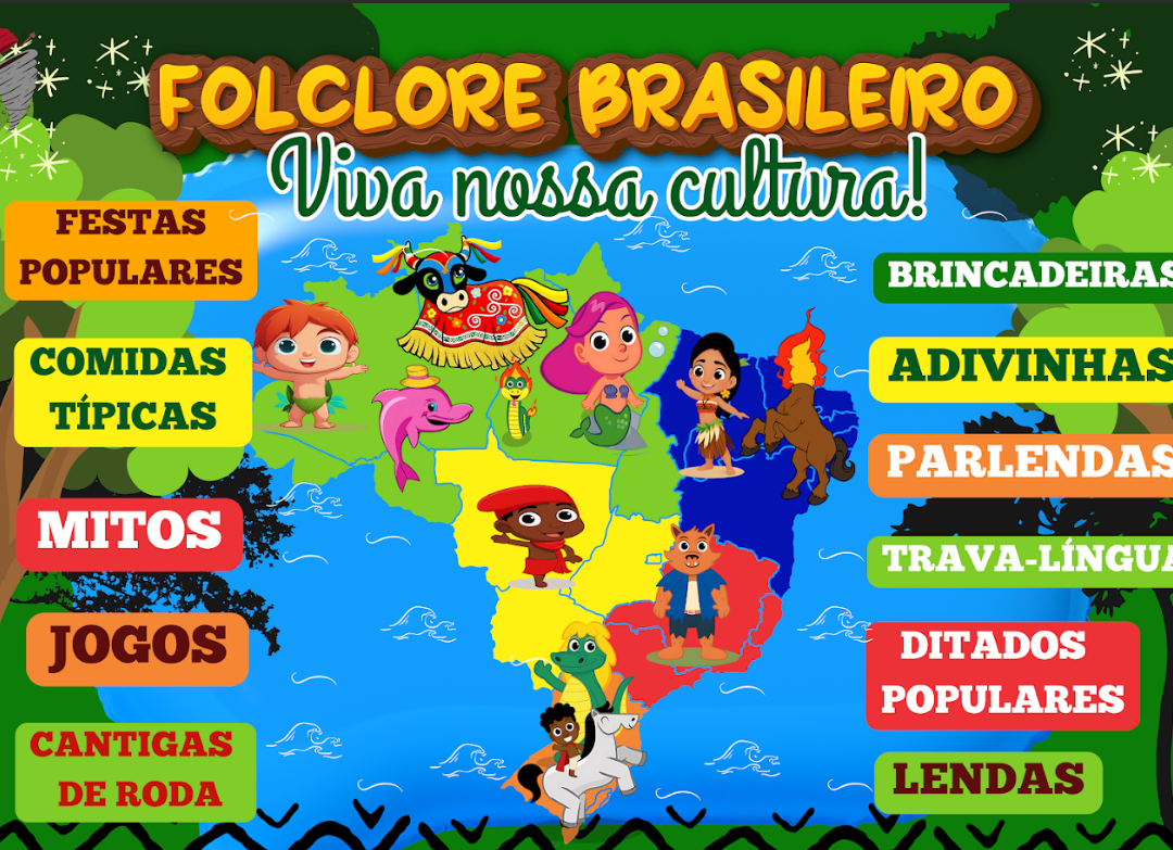 Kit Painel Folclore Brasileiro
