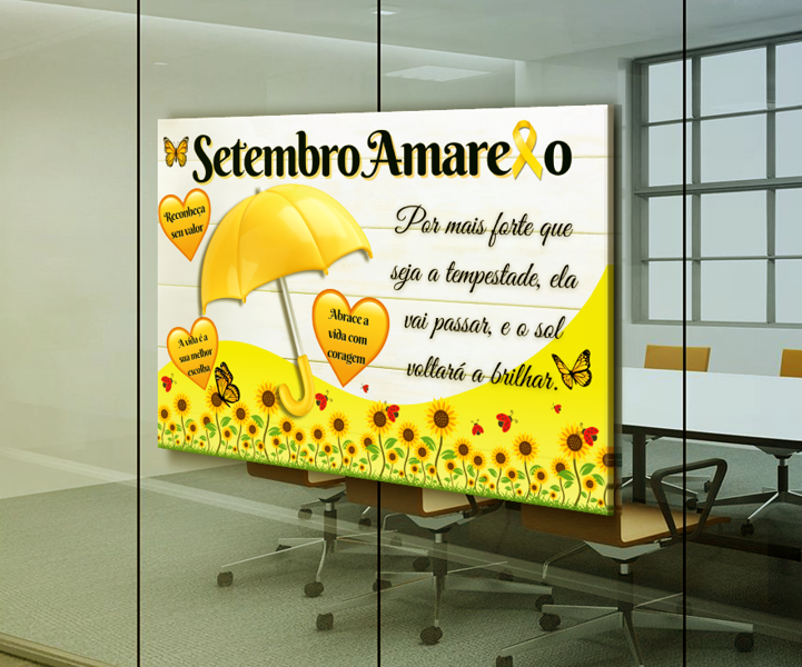 💛 Kit Setembro Amarelo: Educar é Cuidar da Vida!