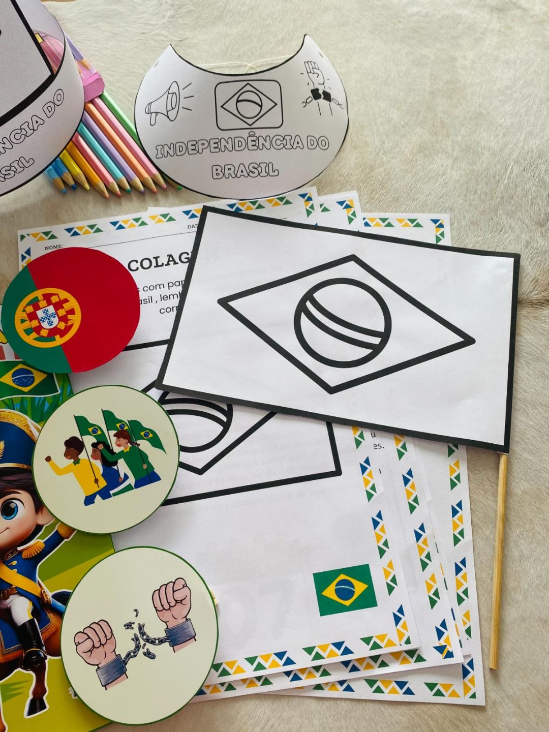 Kit Independência do Brasil – Atividades Lúdicas e Educativas - Imagem 7