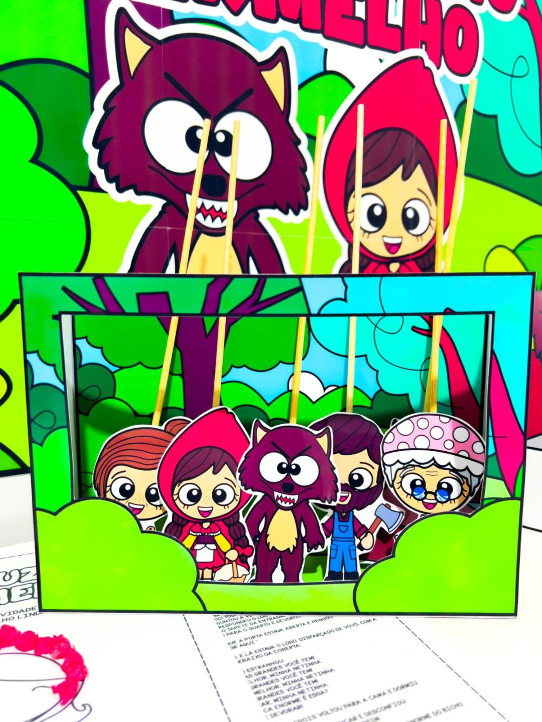 Kit Conto Chapeuzinho Vermelho - Imagem 7