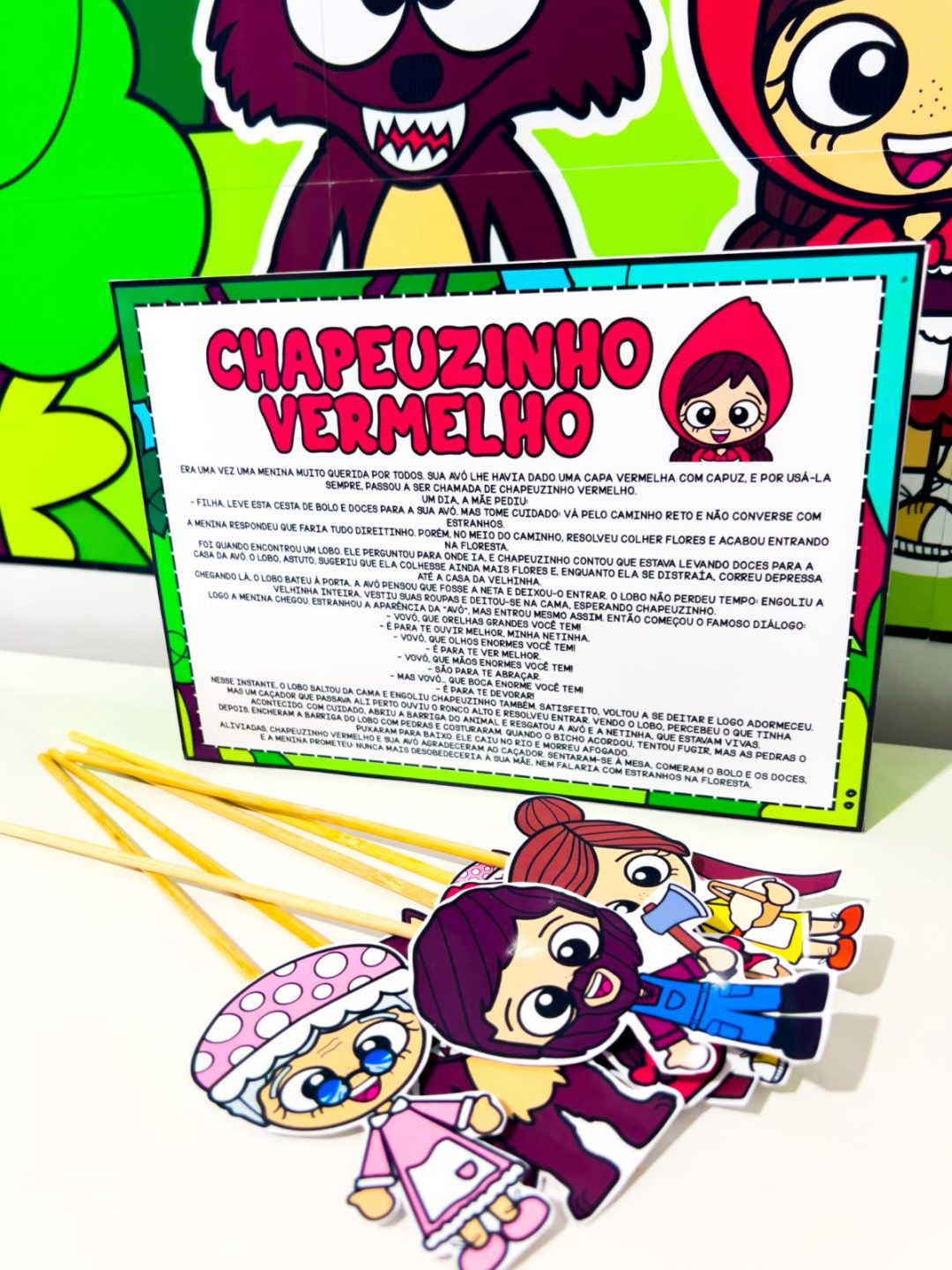 Kit Conto Chapeuzinho Vermelho - Imagem 2