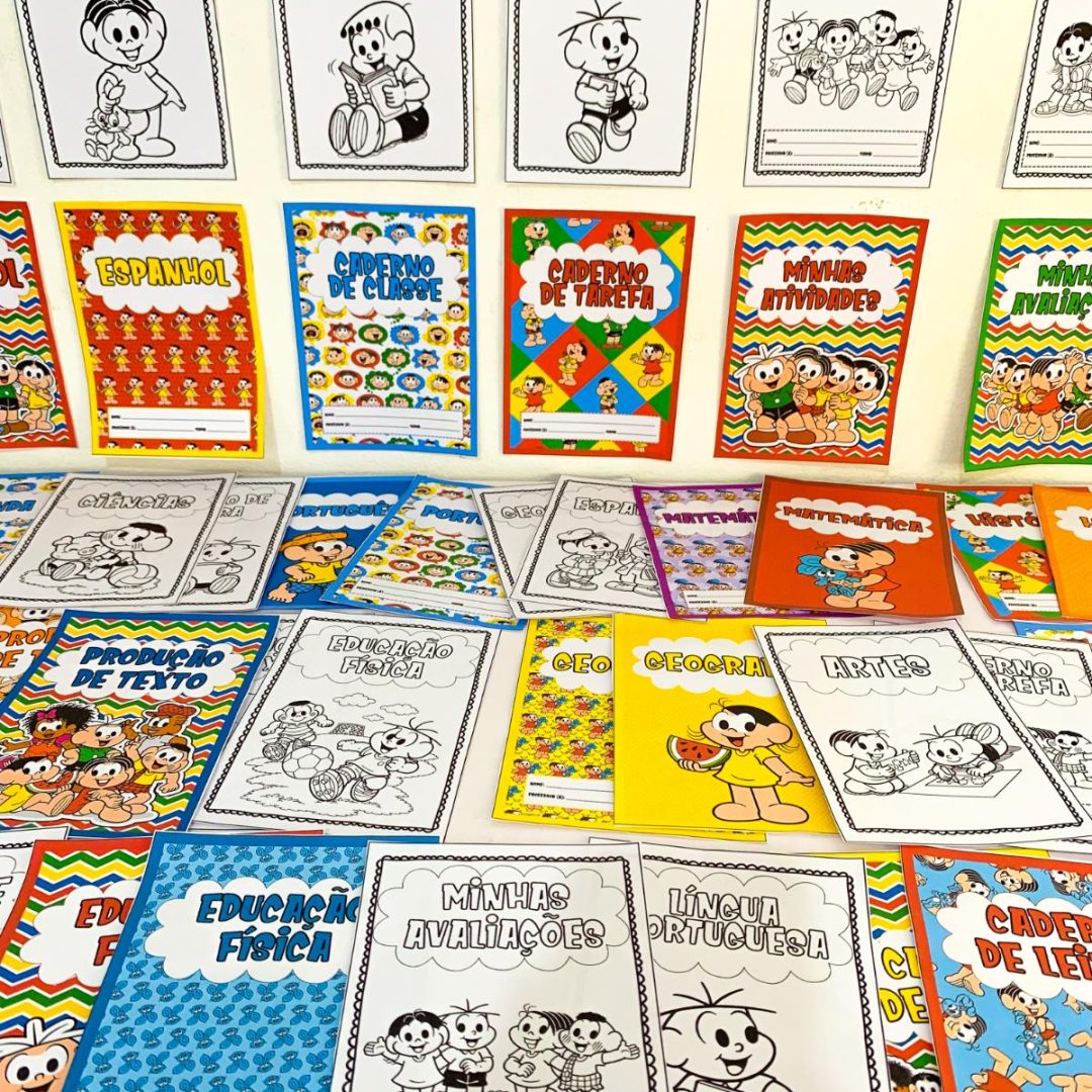 Capas de Caderno – Tema Turma da Mônica