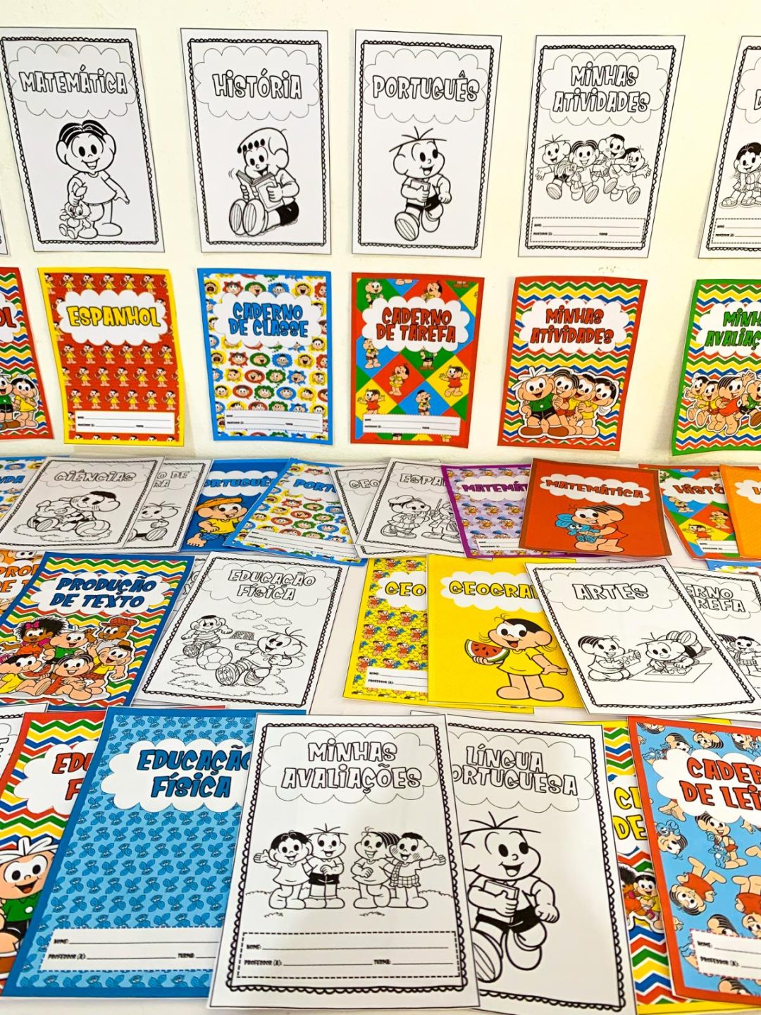 Capas de Caderno – Tema Turma da Mônica