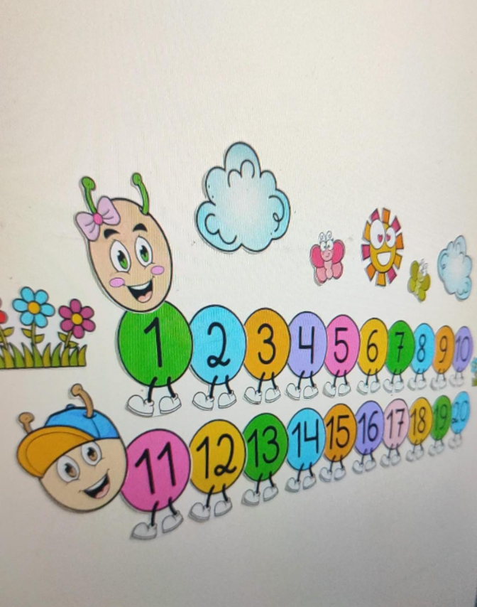 Centopeia Dos Números (1 a 20)