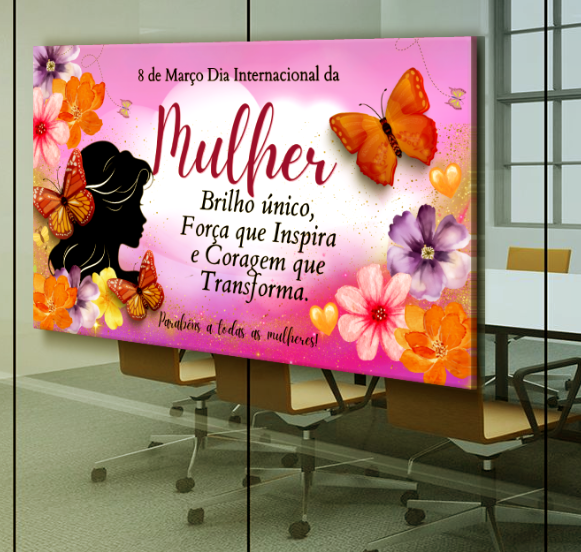Painel Mulher que Floresce - Alta Qualidade