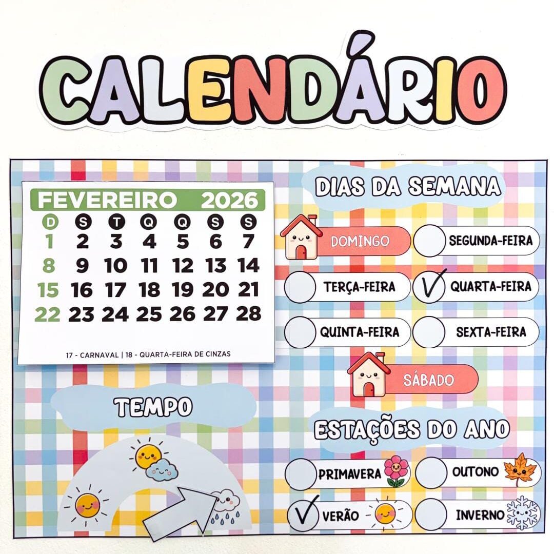 Calendário de parede - 2026
