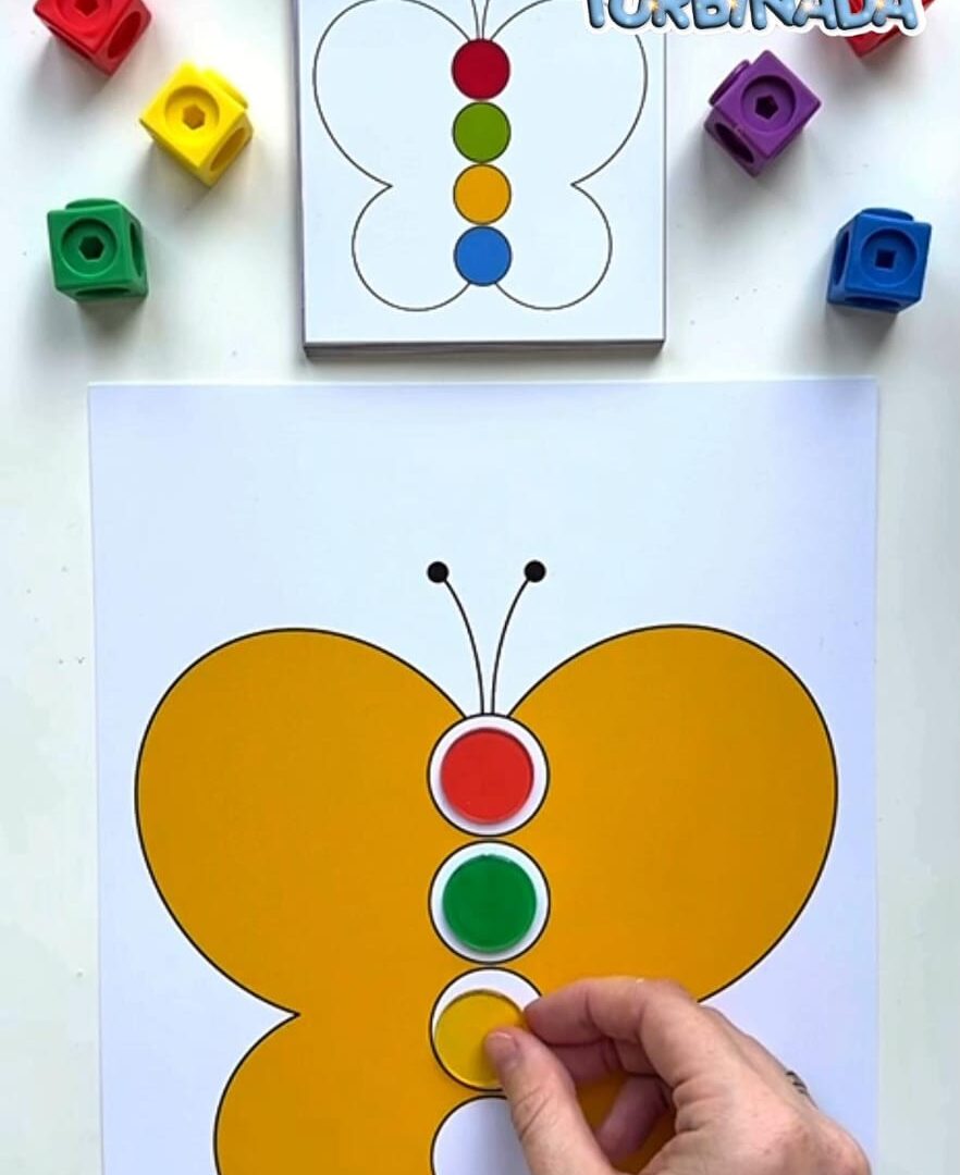 Desafio visual - Borboleta Colorida