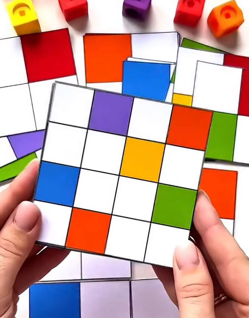Quebra-Cabeça Colorido - Raciocínio Lógico