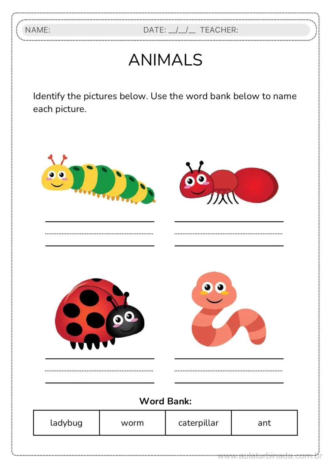 COMBO-Alfabetização em INGLÊS + de 500 Páginas Com Jogos, Vogais, Matemática, escrita, Vocabulário e Flashcards - Imagem 7
