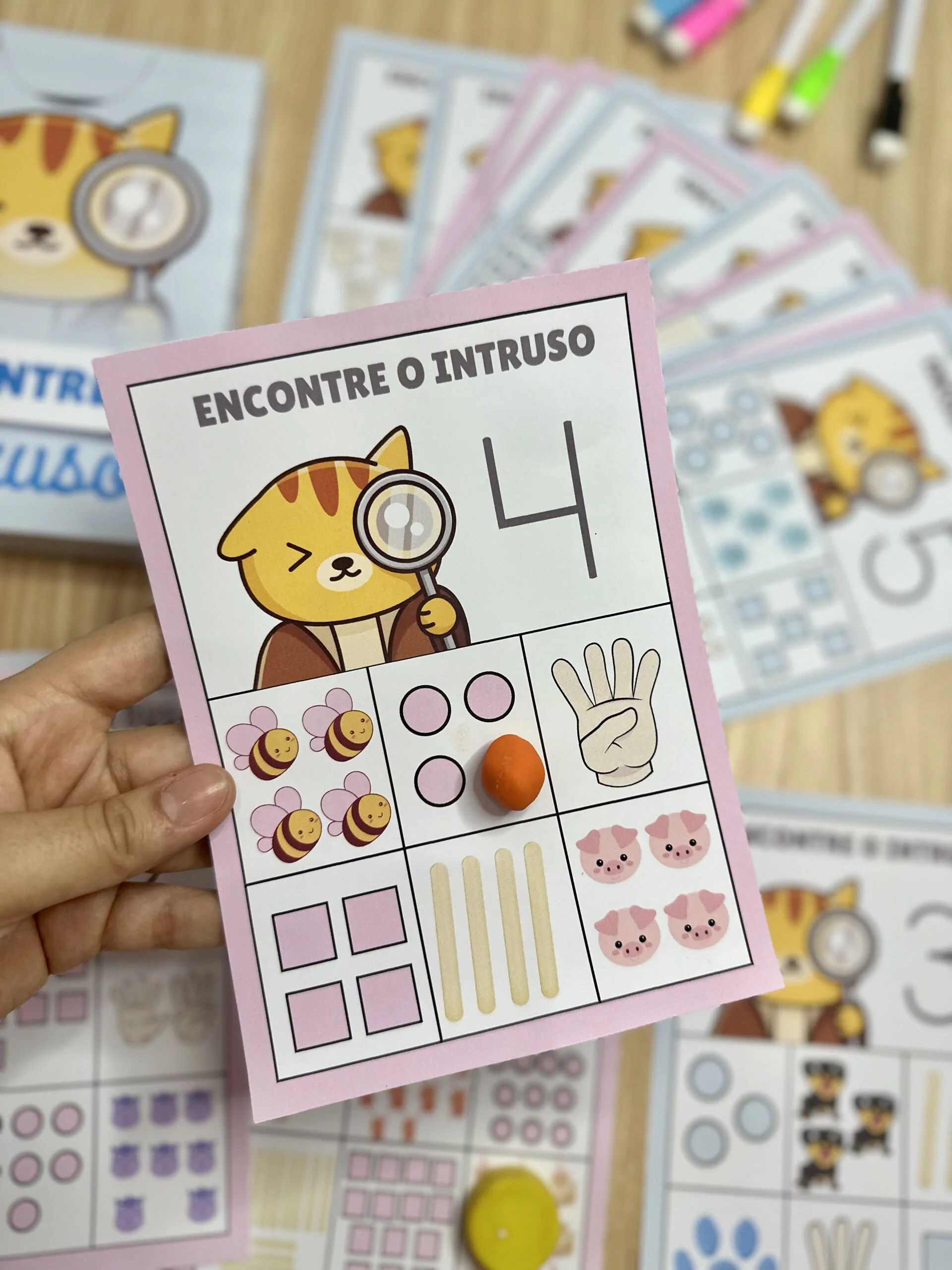 Encontre o Intruso Numerais - Imagem 6