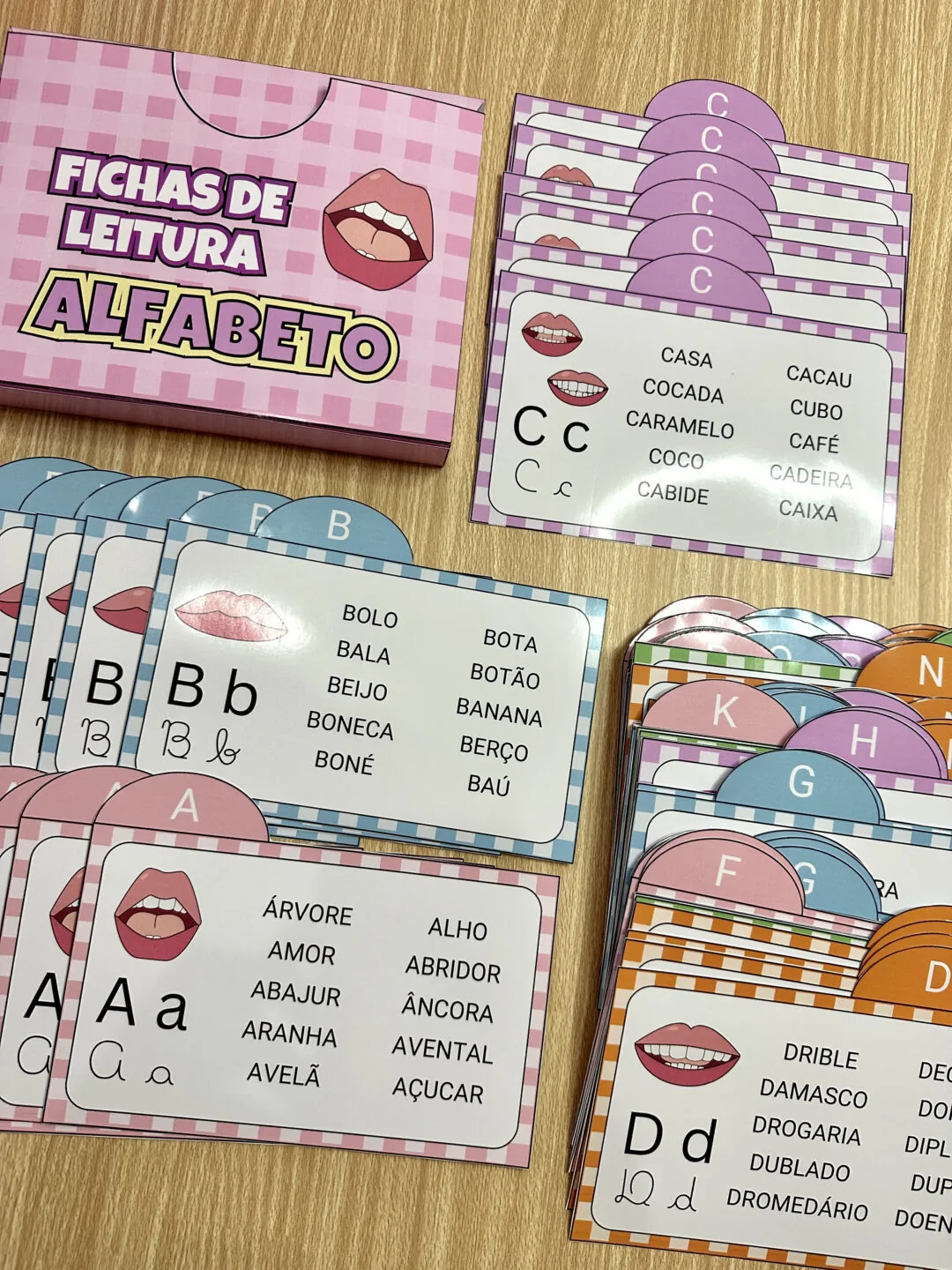 Fichas de Leitura Alfabeto