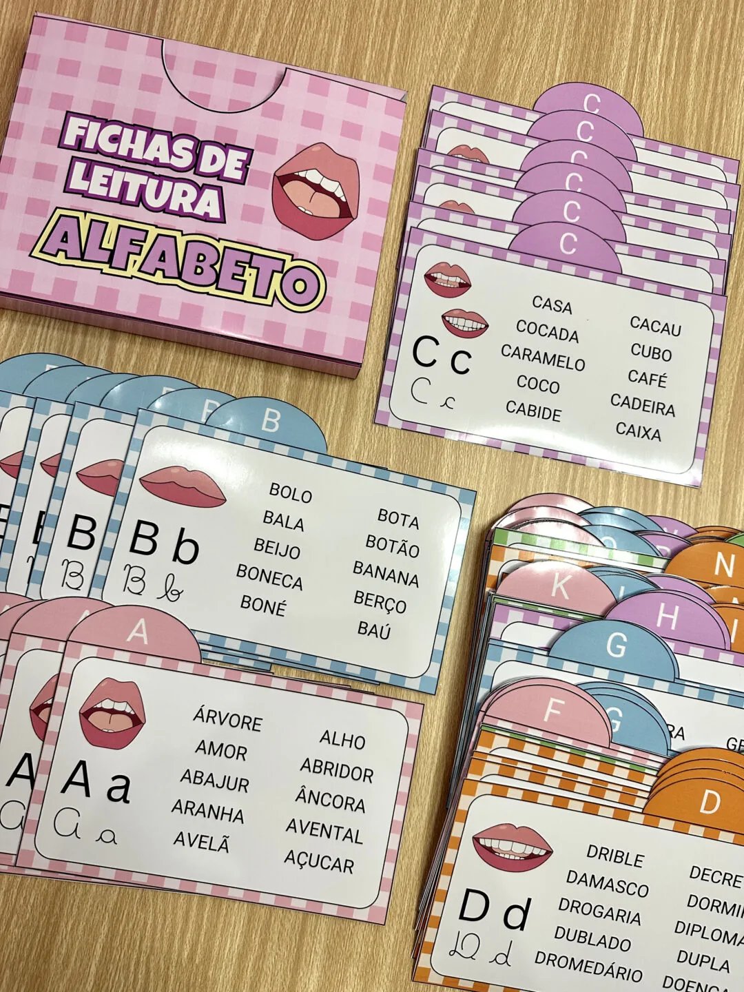 Fichas de Leitura Alfabeto - Imagem 2