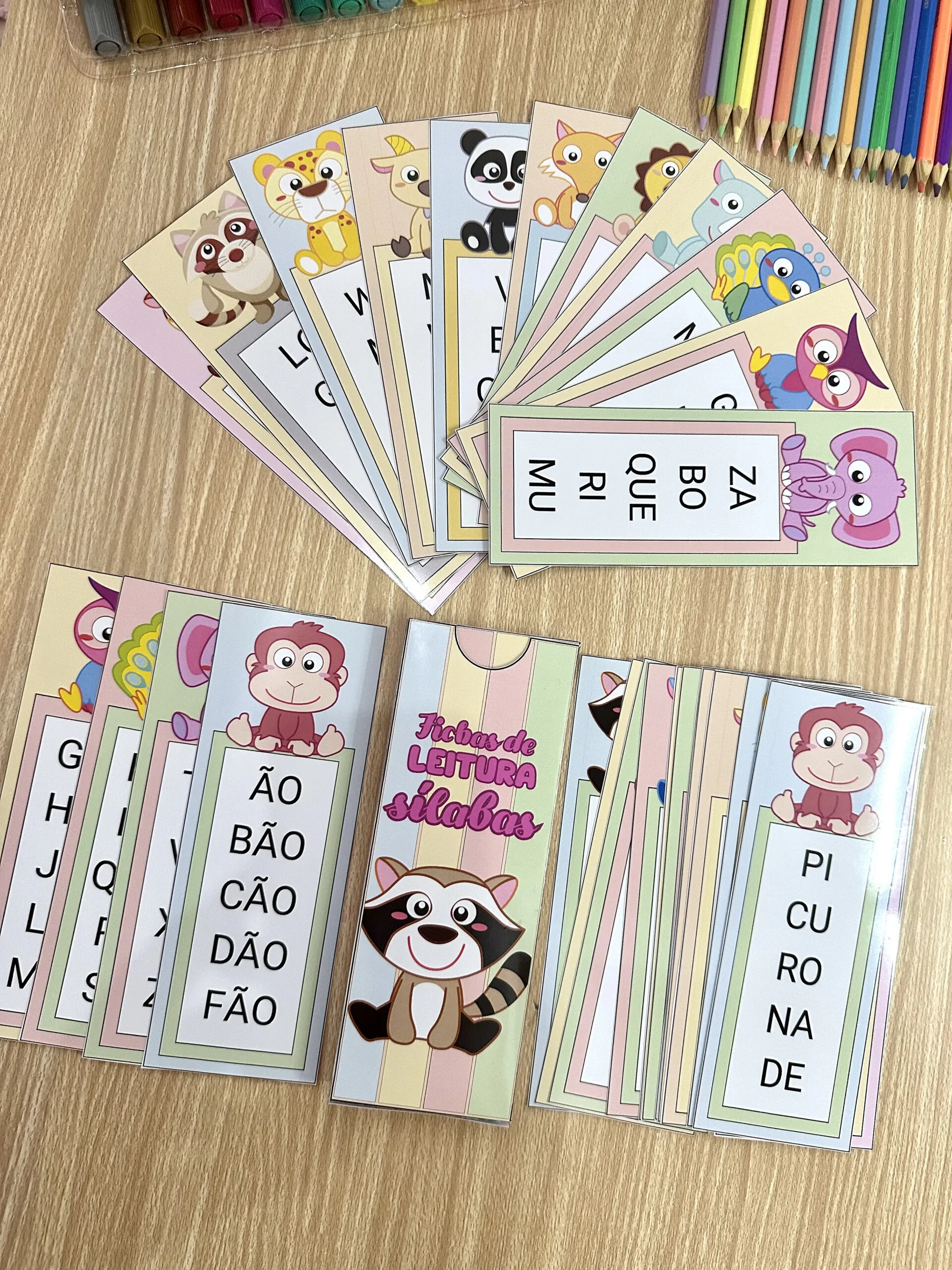 Fichas - Leitura de Sílabas
