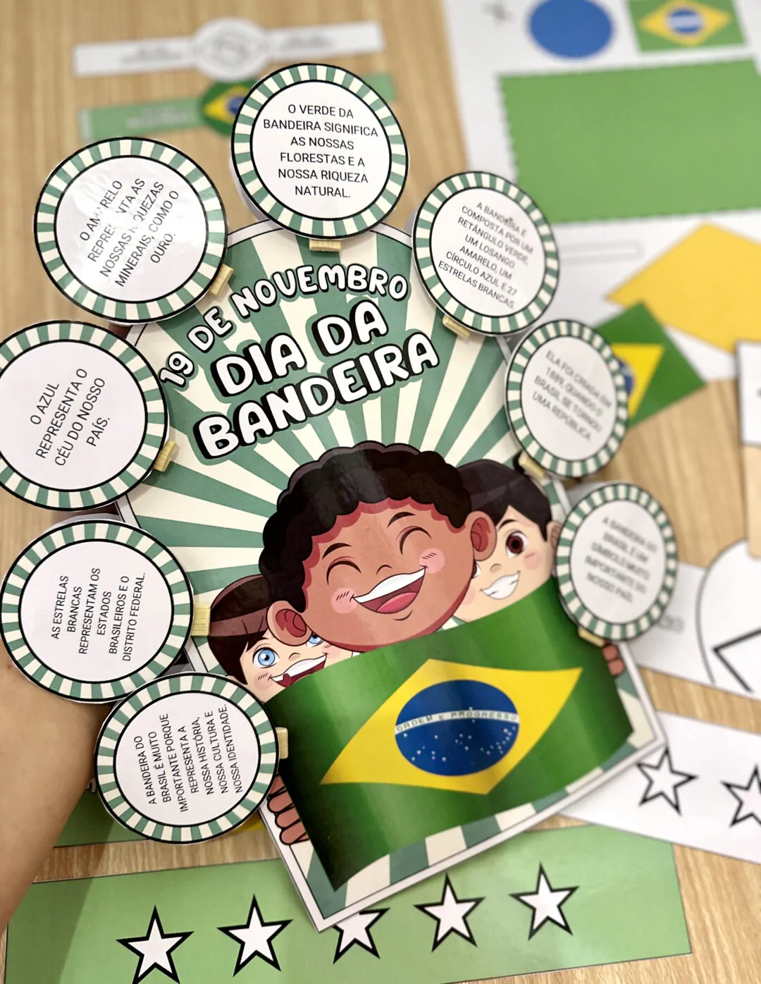 Kit Luva e Lembrancinhas + Painel Dia da Bandeira - Imagem 3