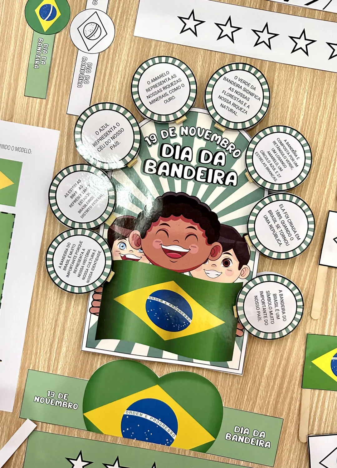 Kit Luva e Lembrancinhas + Painel Dia da Bandeira - Imagem 8