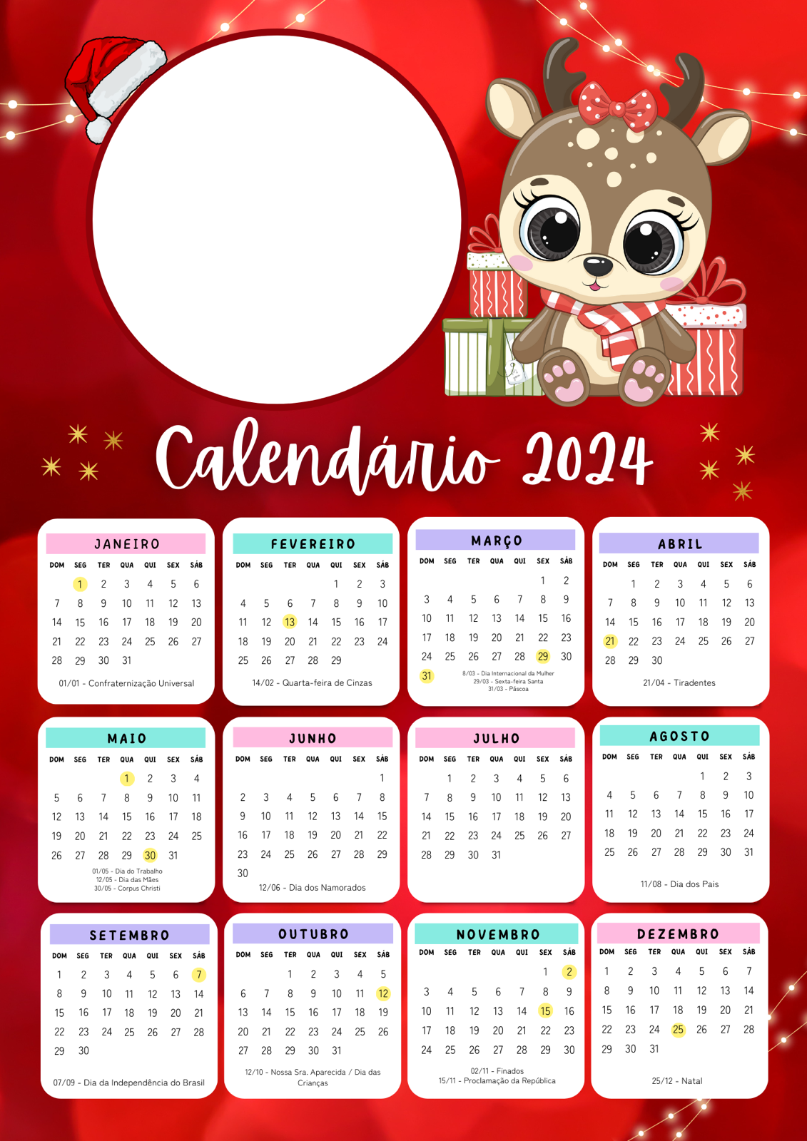 Calendário 2024 - Lembrancinhas - Imagem 8