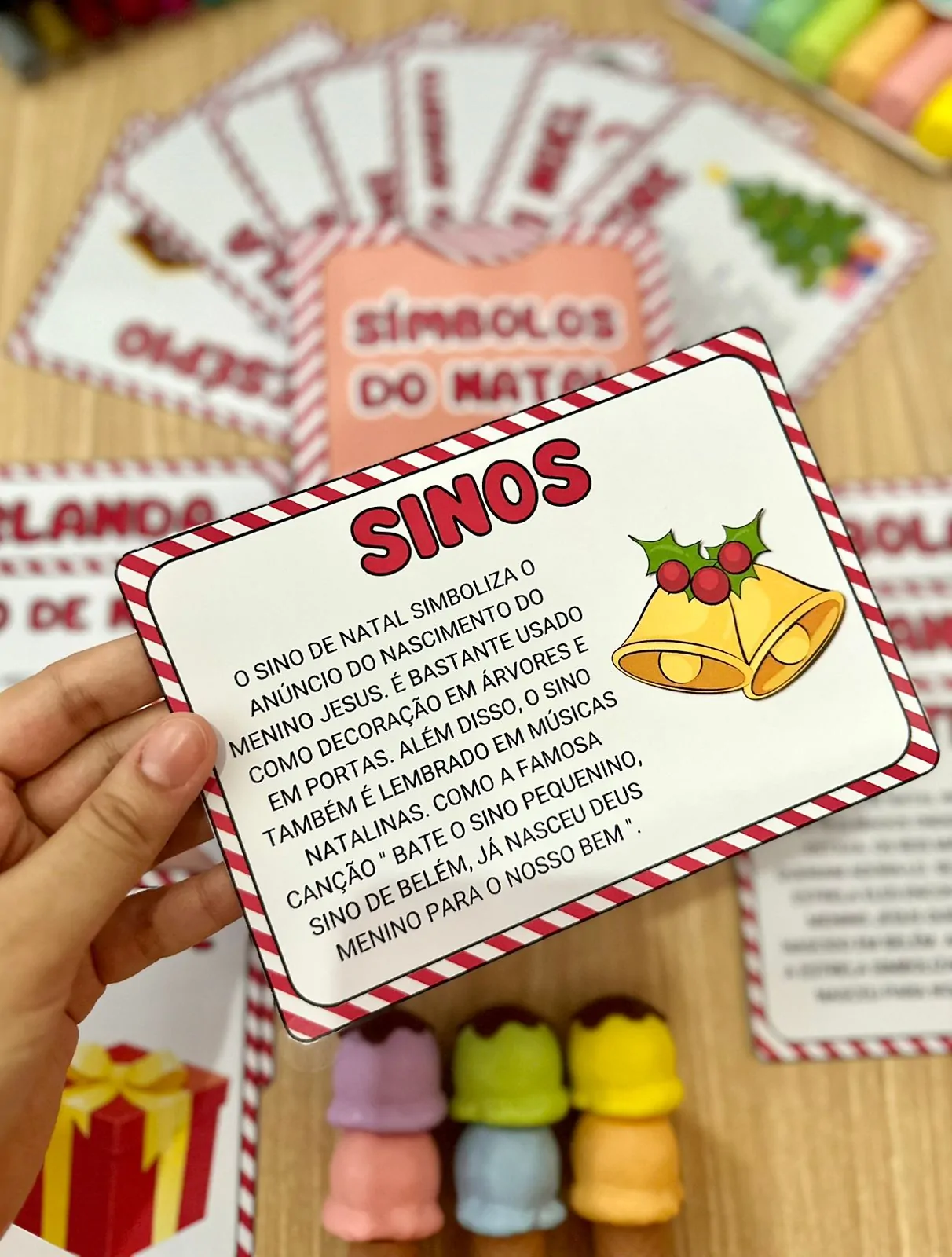 Fichas de Leitura-Símbolos do Natal - Imagem 3