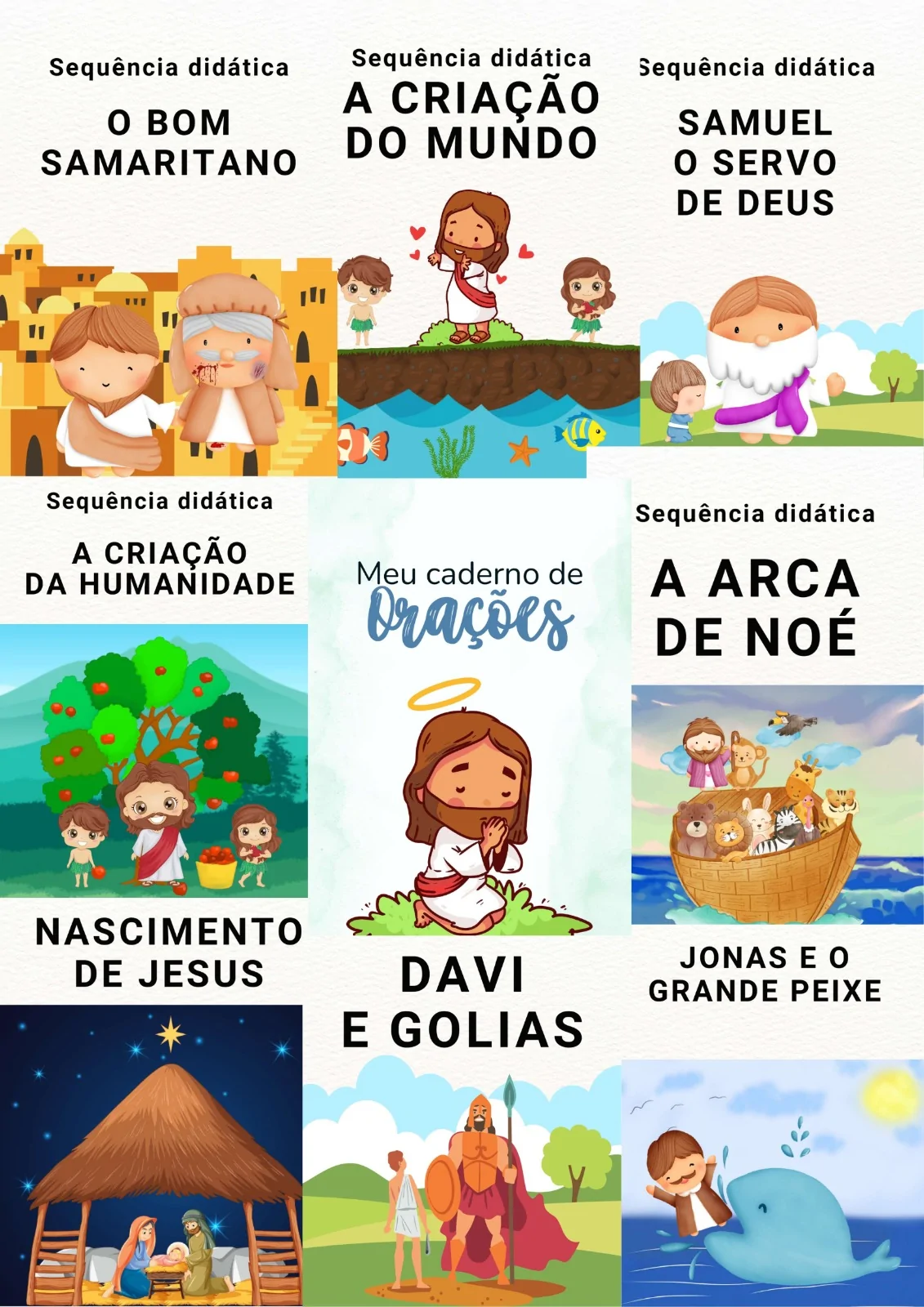 Alfabetização Bíblica - Ministério Infantil com 484 Páginas