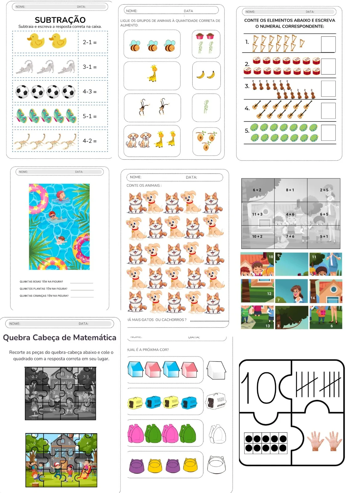 COMBO-Alfabetização Matemática com 300 Páginas