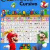 Silabário Cursivo - Sílabas Simples Super Mario