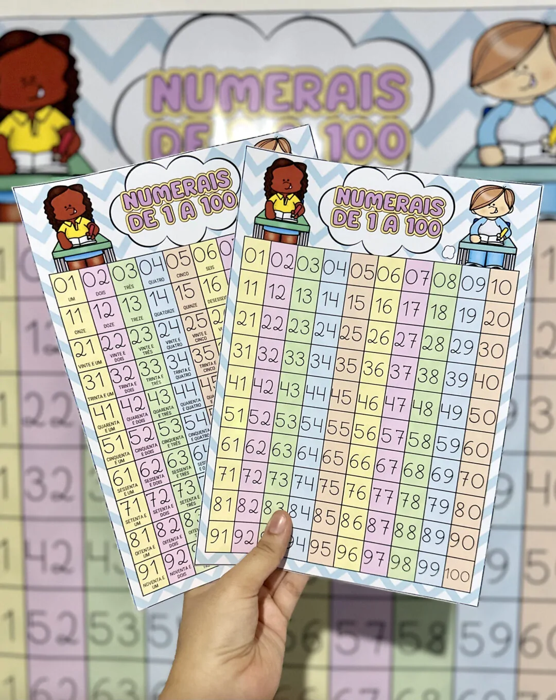 Tabela Numérica de 1 a 100 - Imagem 8