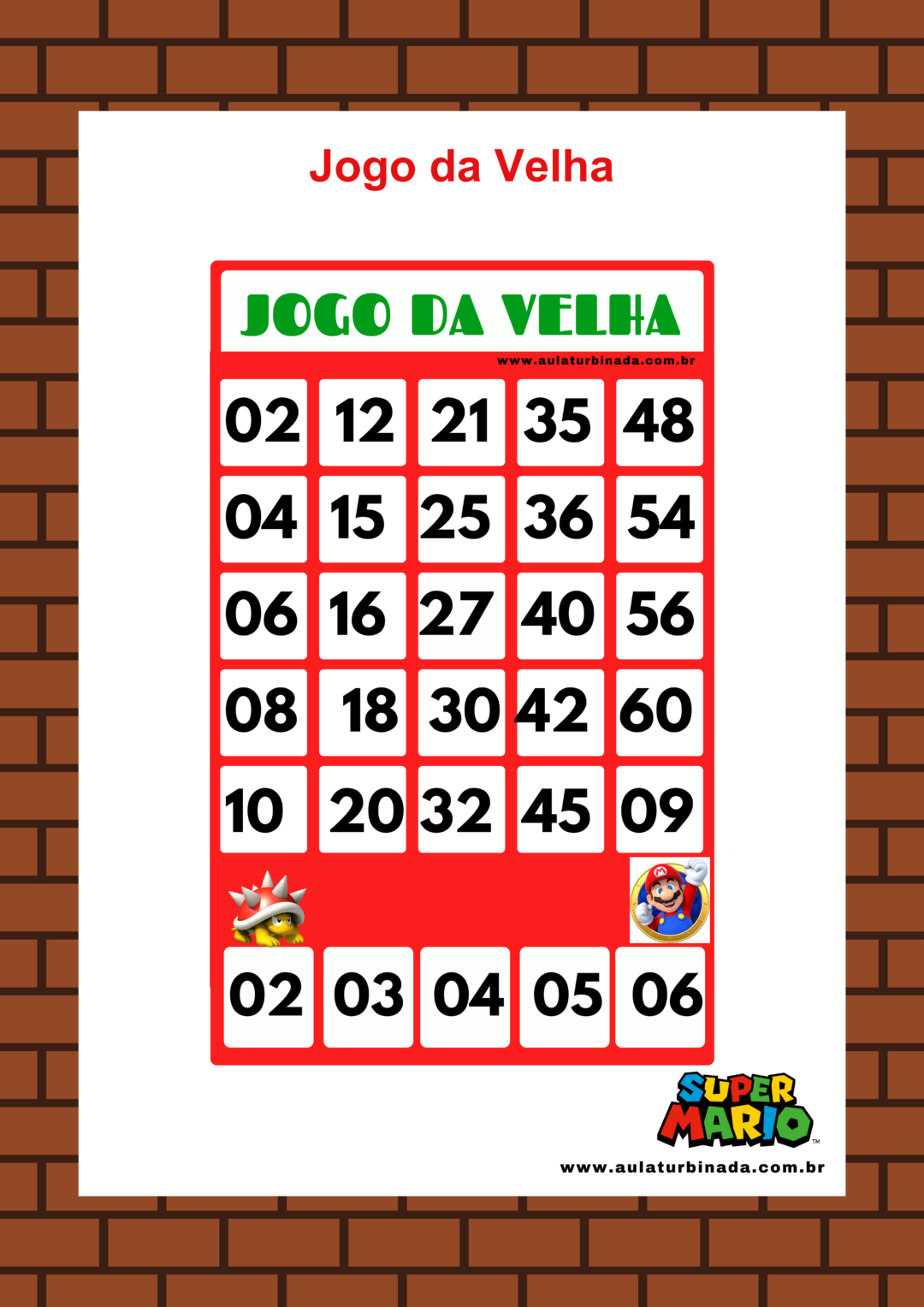 COMBO - 10 Jogos da Tabuada de Multiplicação - SUPER MARIO - Imagem 4