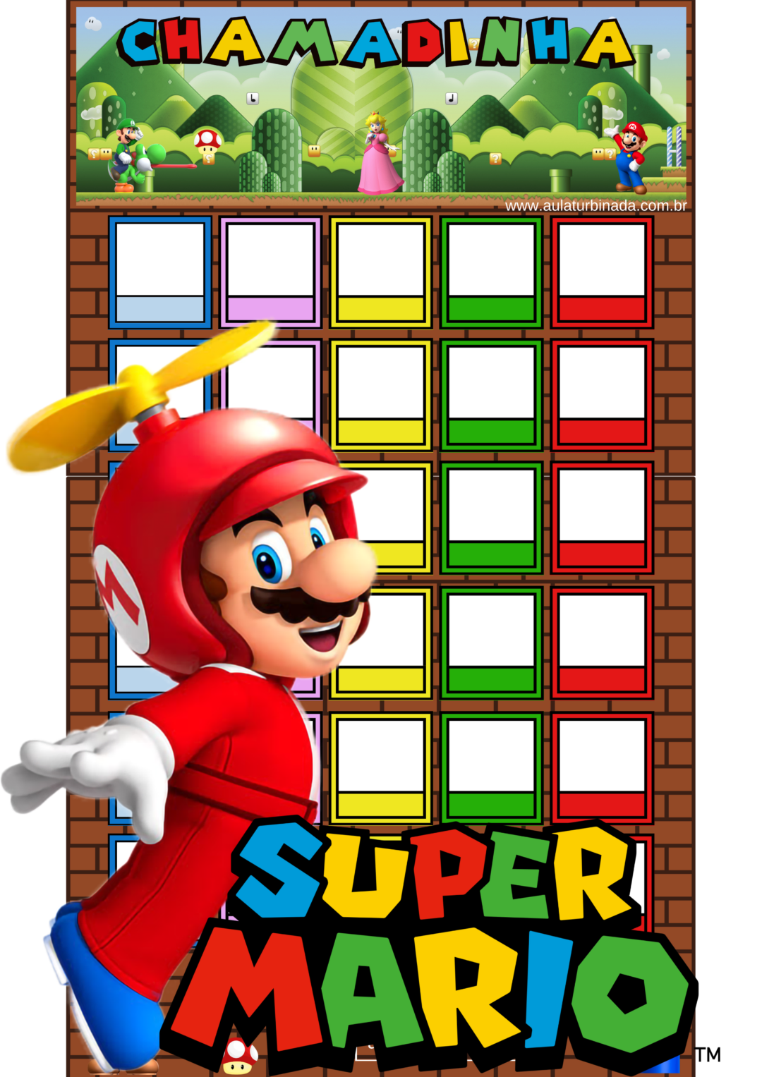 Chamadinha Interativa - Super Mario