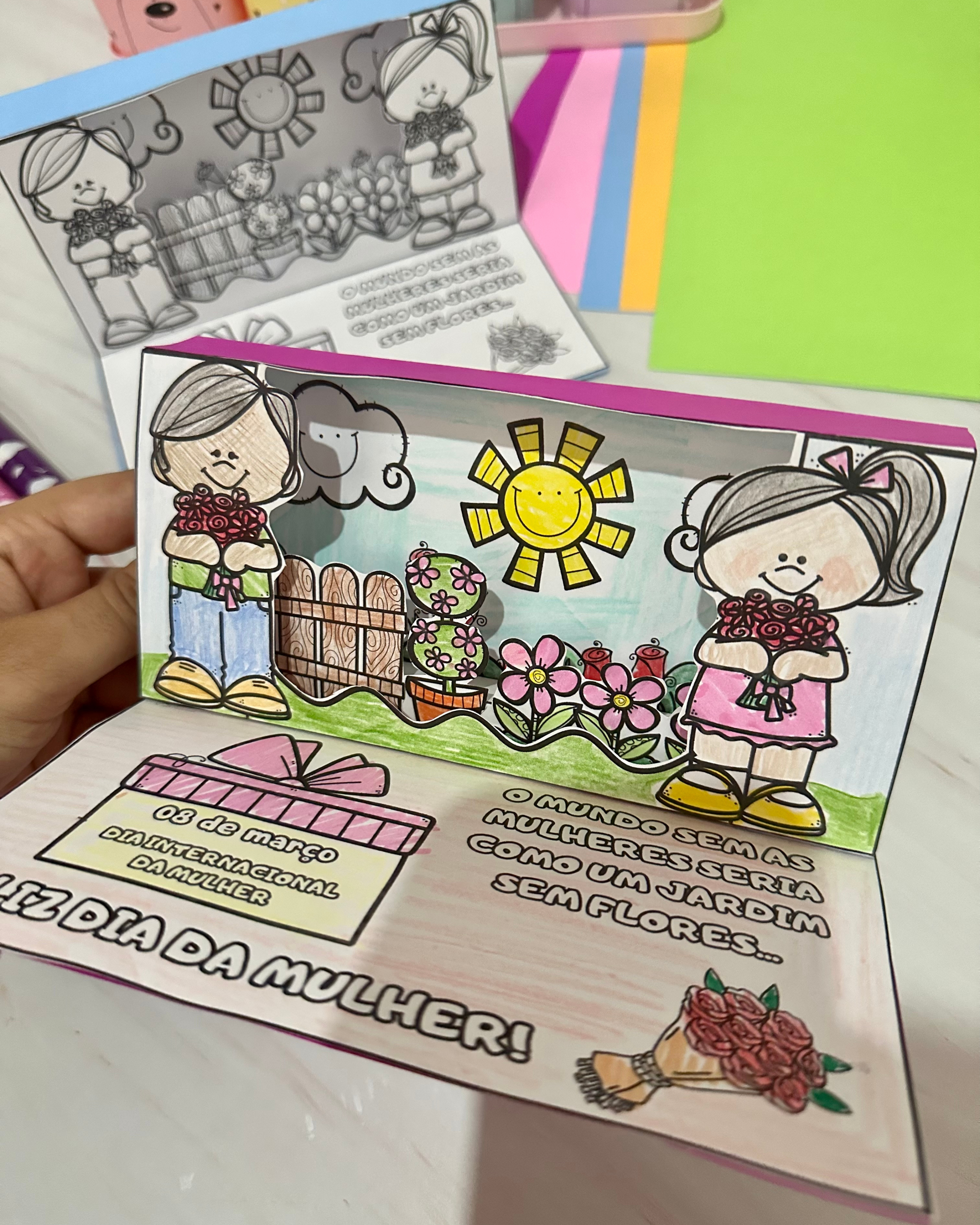 Cartão 3d Dia da Mulher - Imagem 9