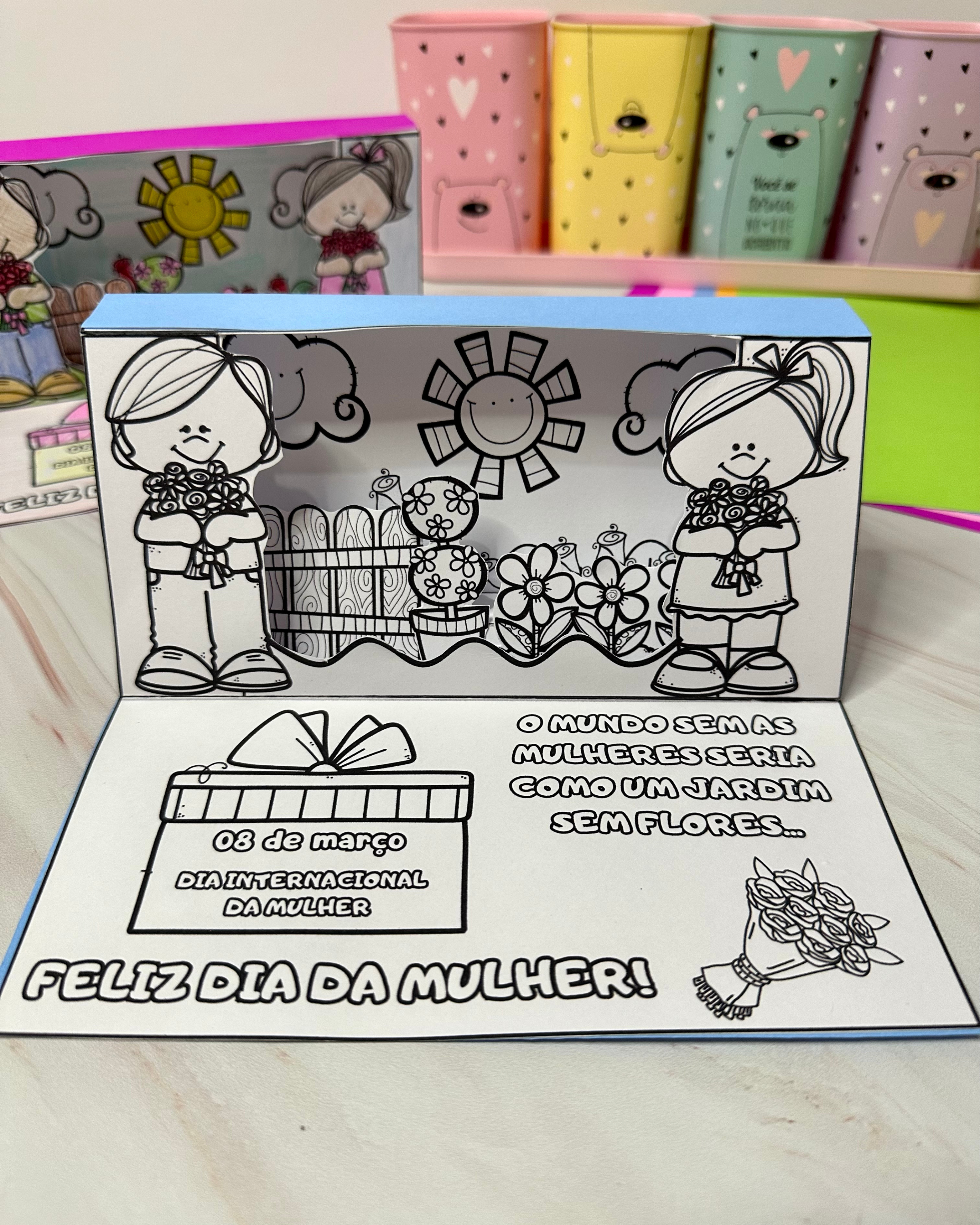 Cartão 3d Dia da Mulher - Imagem 5