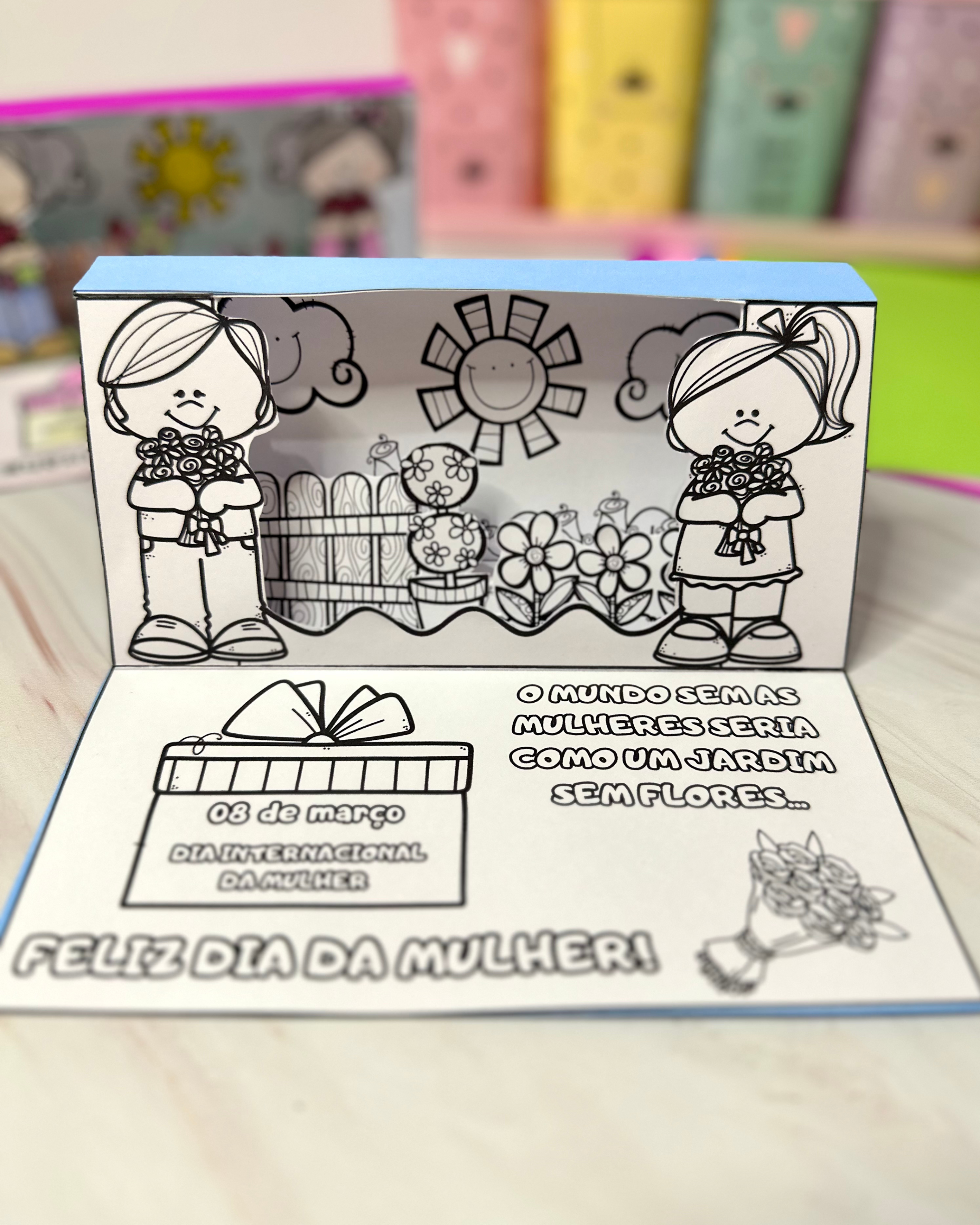 Cartão 3d Dia da Mulher - Imagem 4