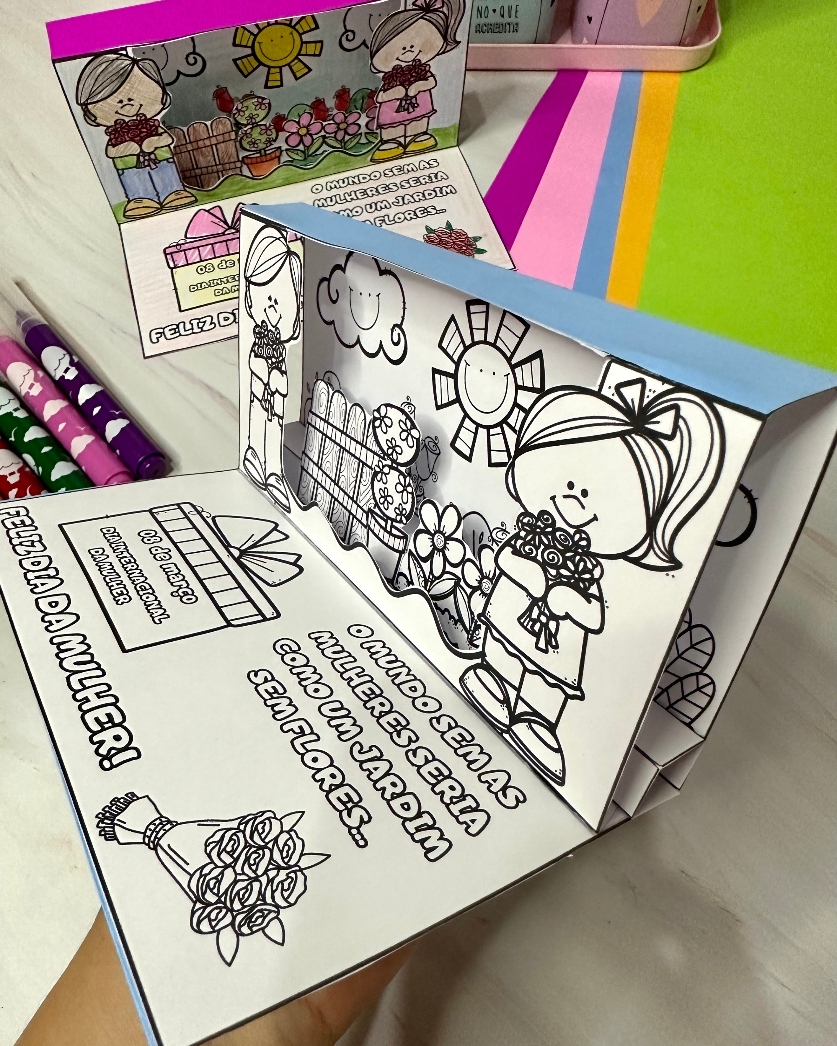 Cartão 3d Dia da Mulher - Imagem 7