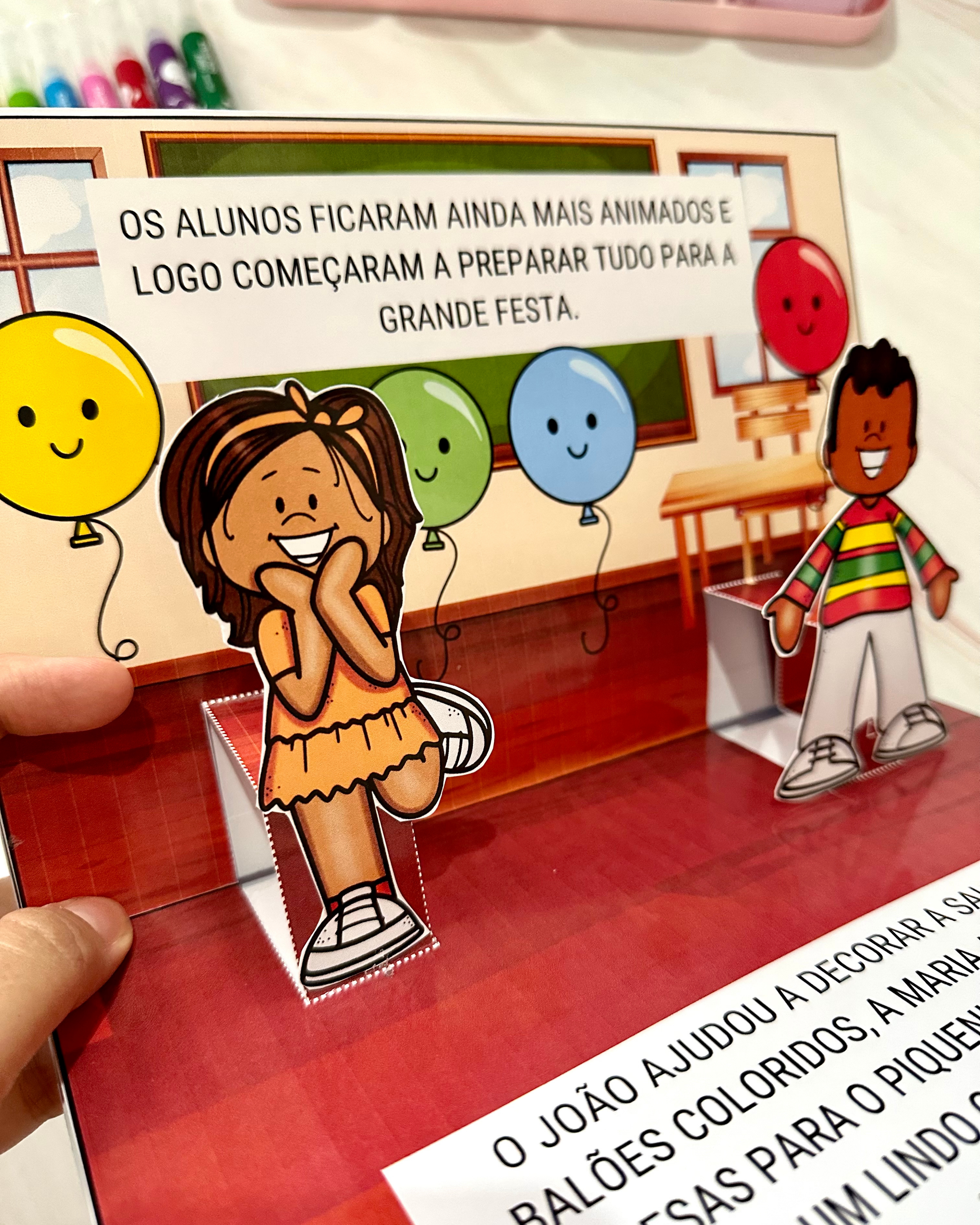 Livro 3D dia da escola