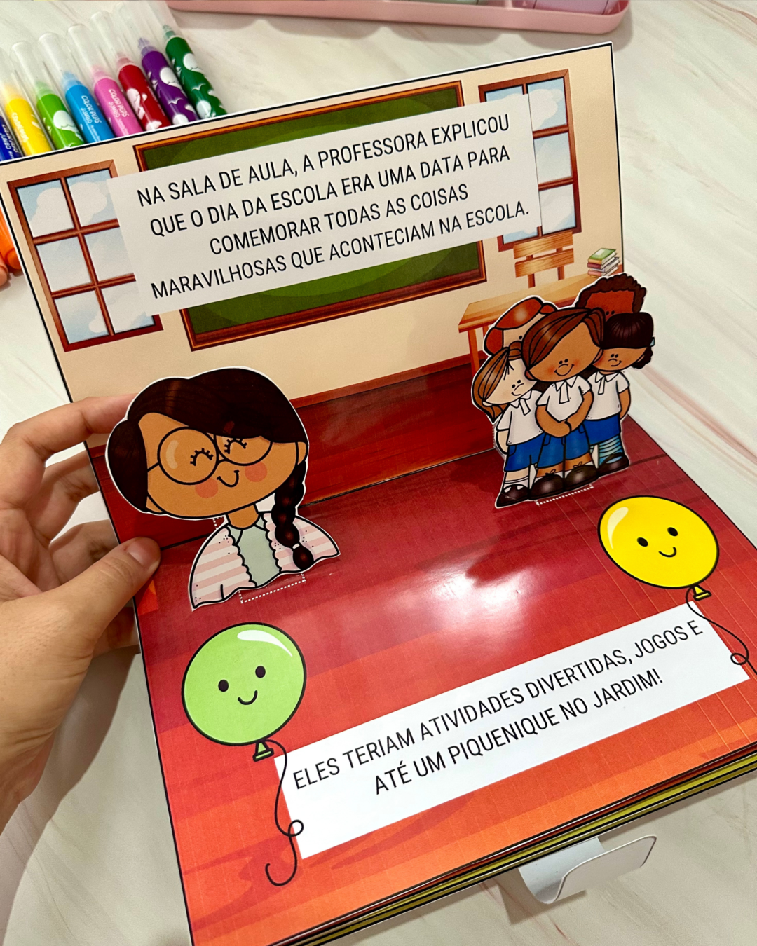 Livro 3D dia da escola - Imagem 5