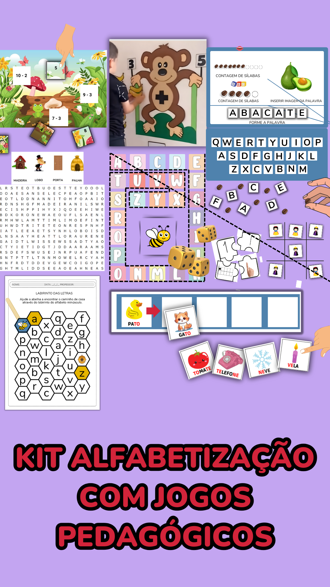 COMBO 19 Jogos Alfabetização