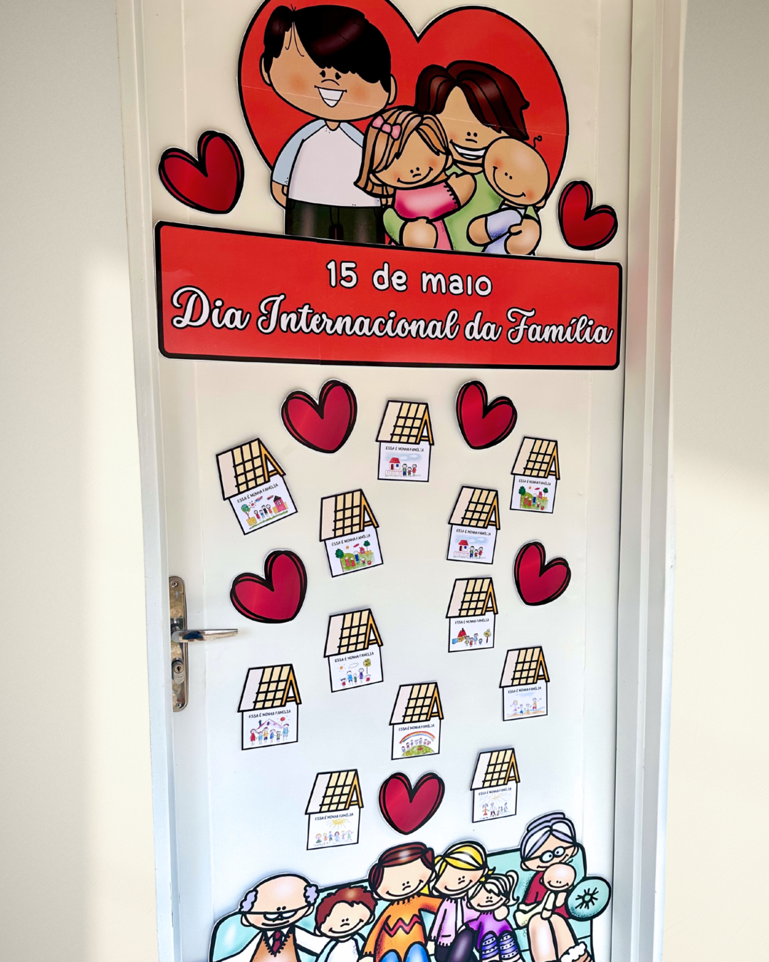 Decoração de Porta Tema Dia Internacional da Família - Imagem 6