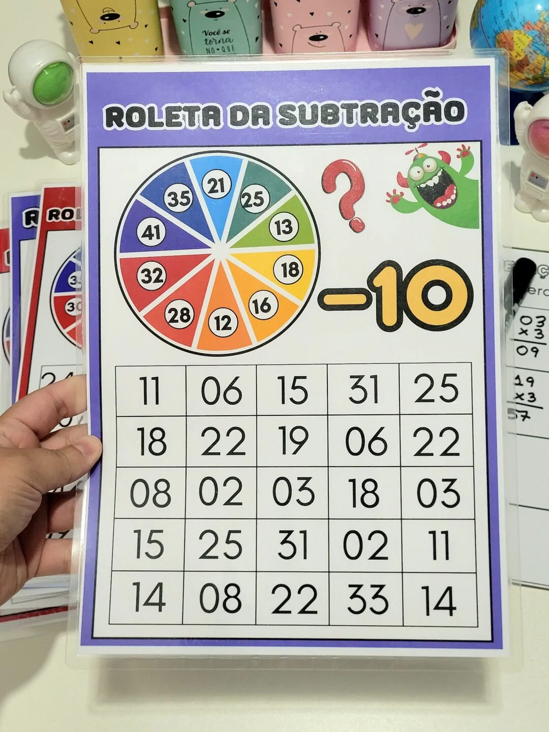 Roleta das 4 Operações Matemáticas - Imagem 7