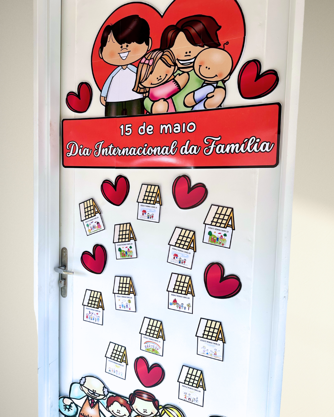 Decoração de Porta Tema Dia Internacional da Família - Imagem 9