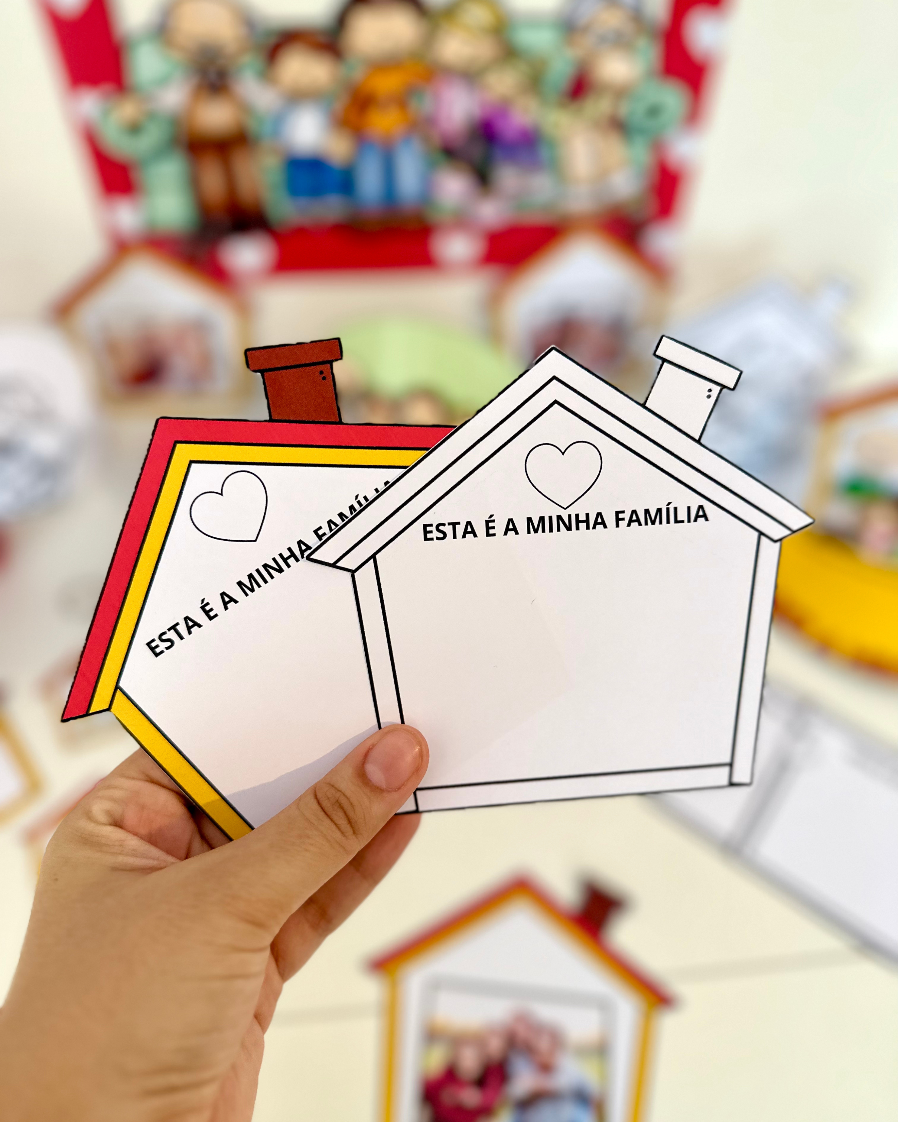 Kit Lembrancinhas e moldura para foto tema Dia da Família - Imagem 2