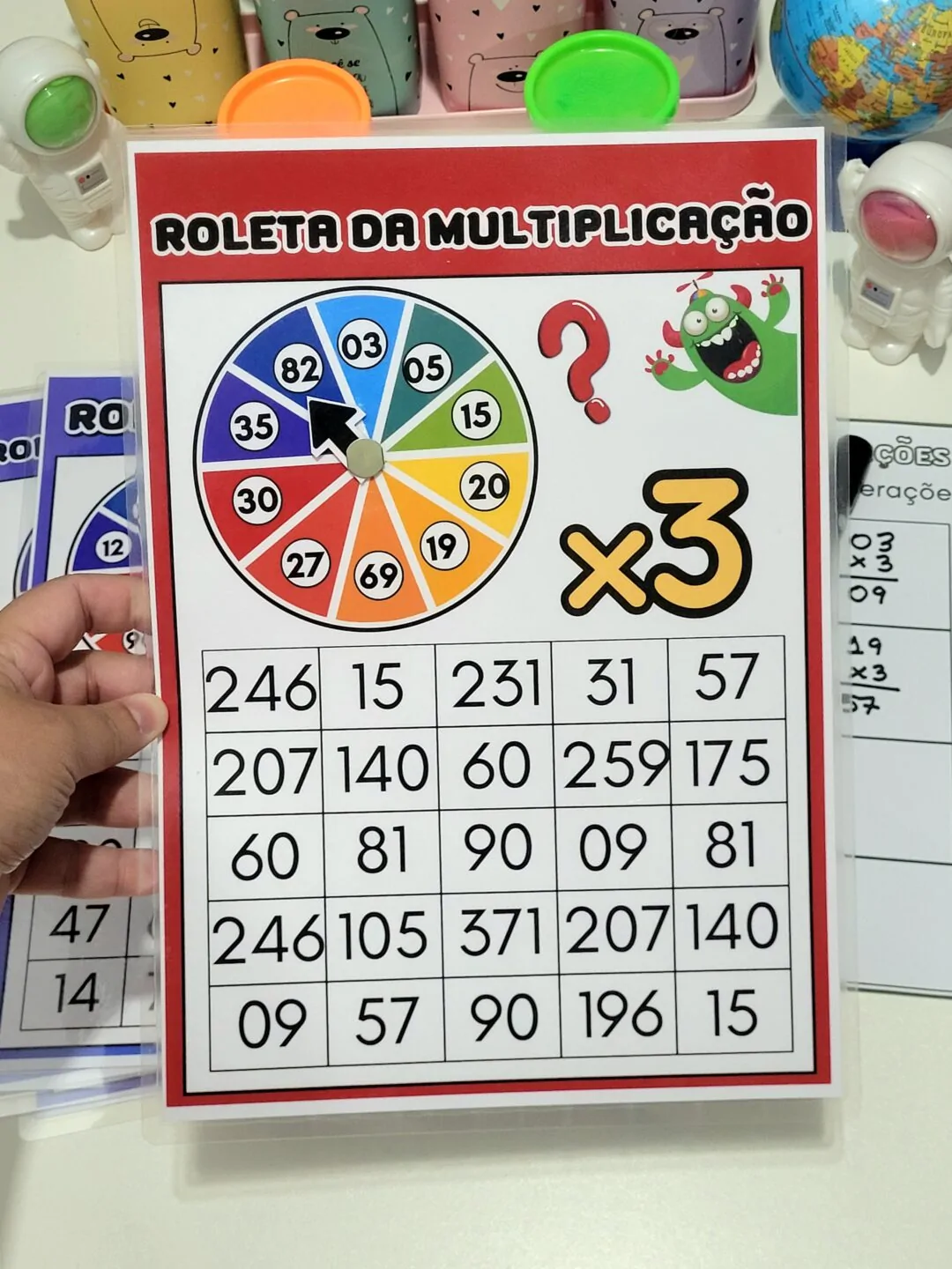 Roleta das 4 Operações Matemáticas - Imagem 3