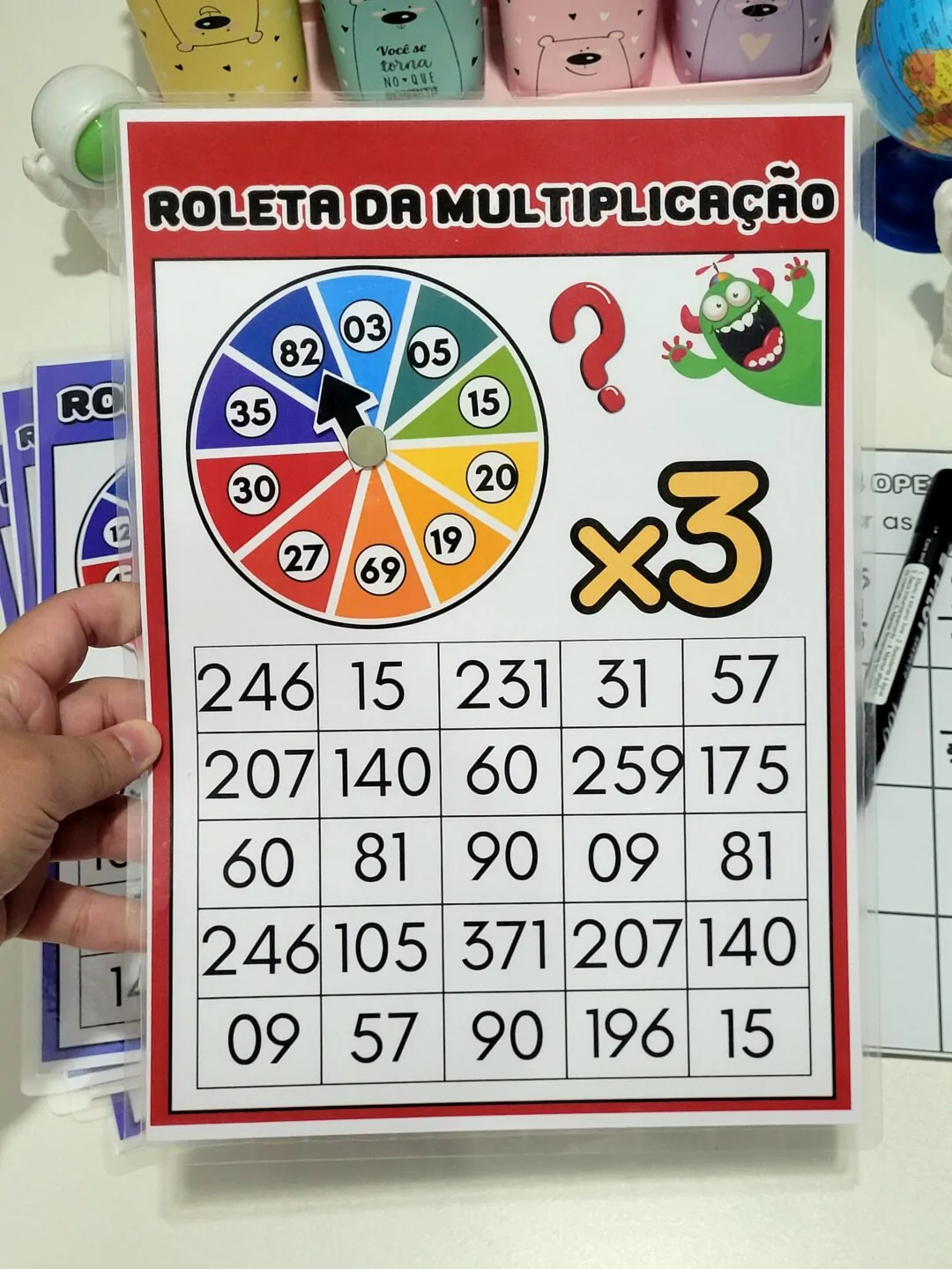 Roleta das 4 Operações Matemáticas - Imagem 4