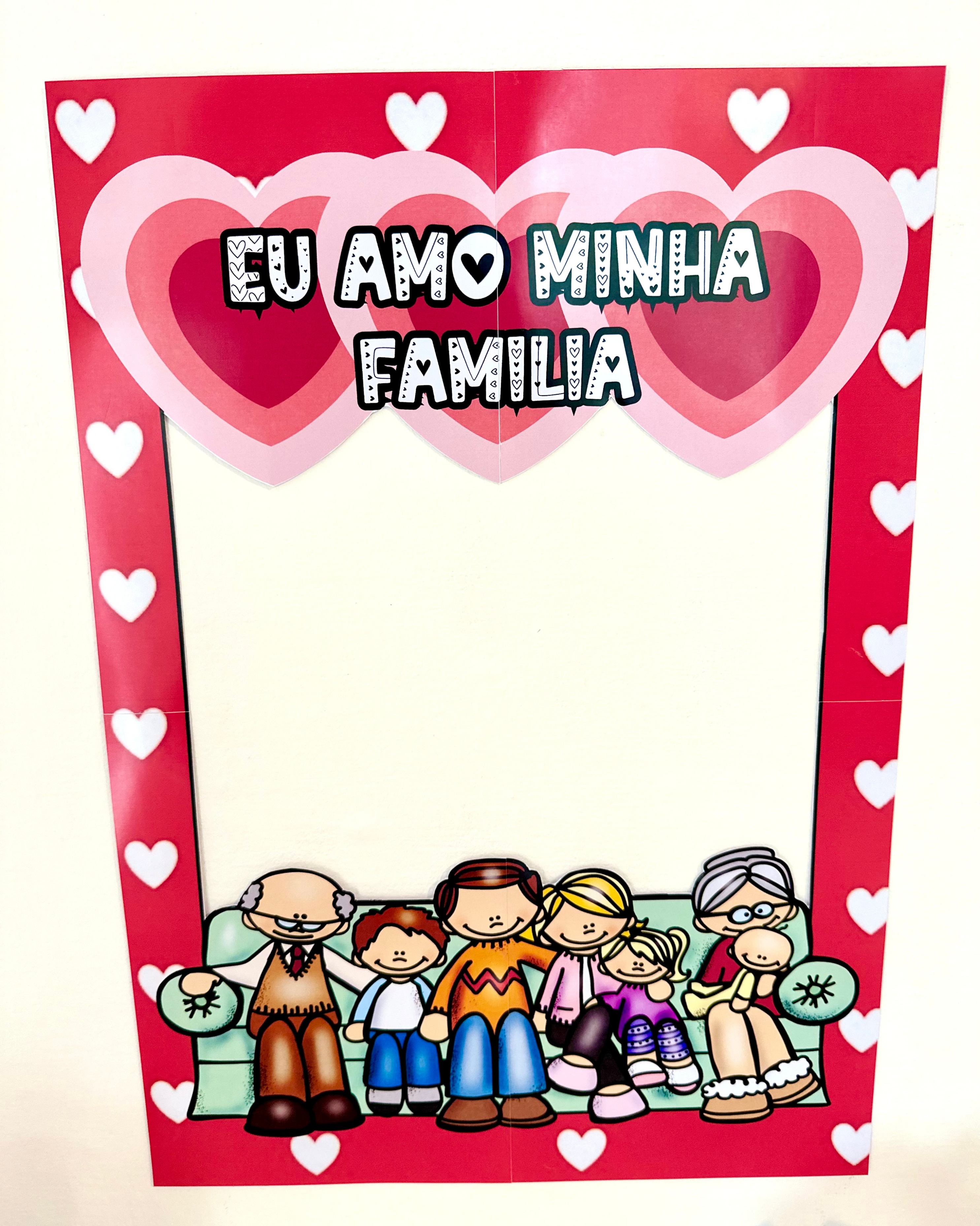 Kit Lembrancinhas e moldura para foto tema Dia da Família - Imagem 7