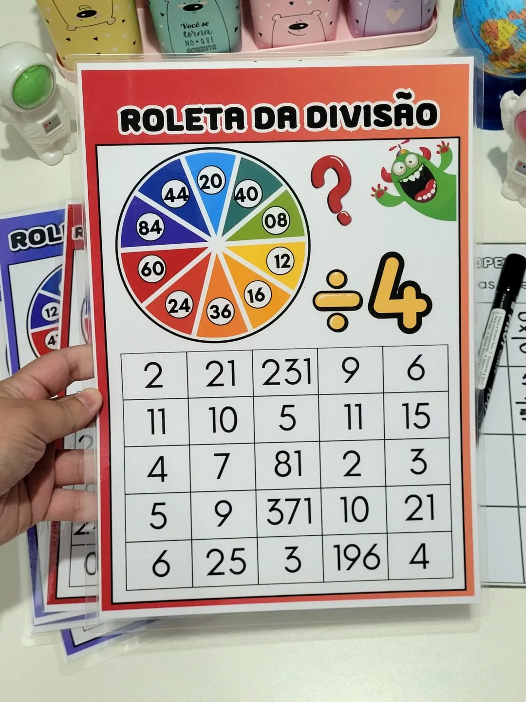 Roleta das 4 Operações Matemáticas - Imagem 12