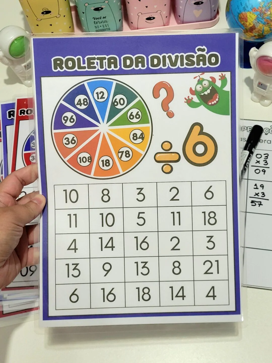 Roleta das 4 Operações Matemáticas - Imagem 5