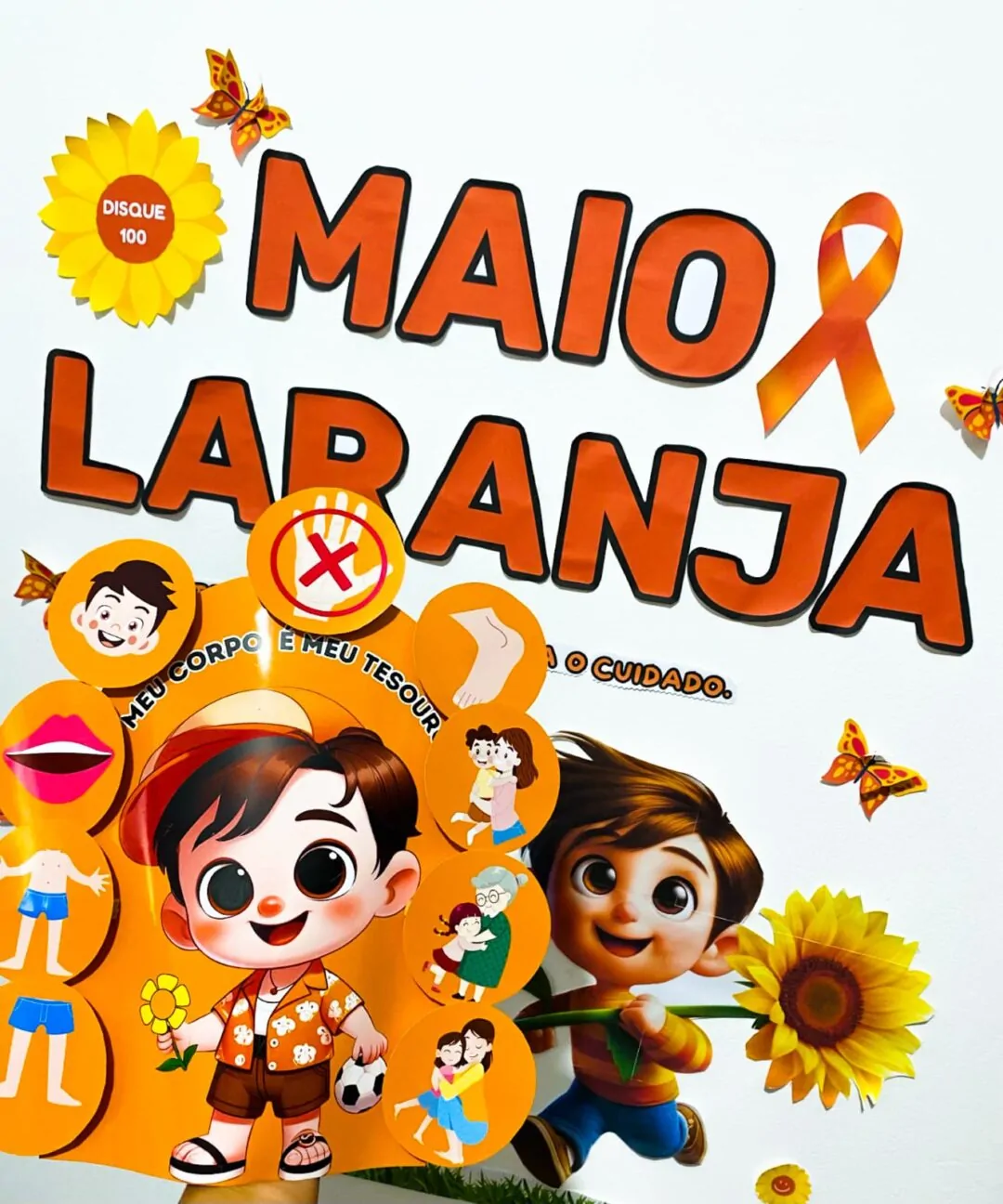 Luva e Atividade Maio Laranja - Imagem 3