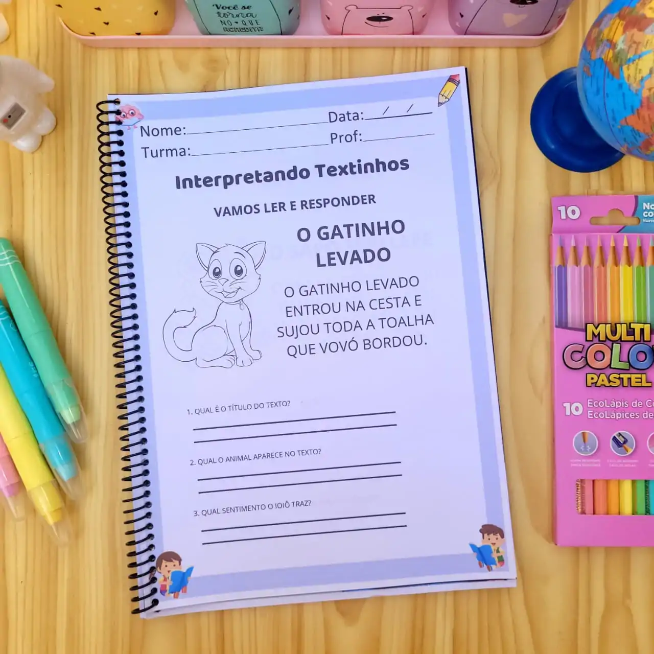 Apostila de Leitura e Interpretação de Textos 1° e 2° ano - Imagem 8